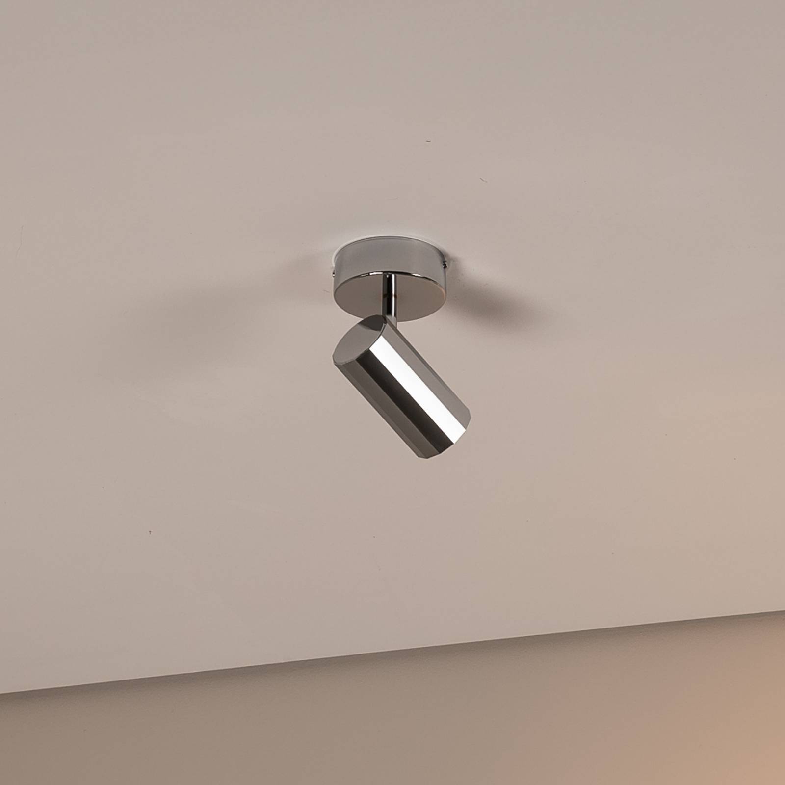 Deckenstrahler Oktano, chromfarben, Länge 13 cm, Metall günstig online kaufen