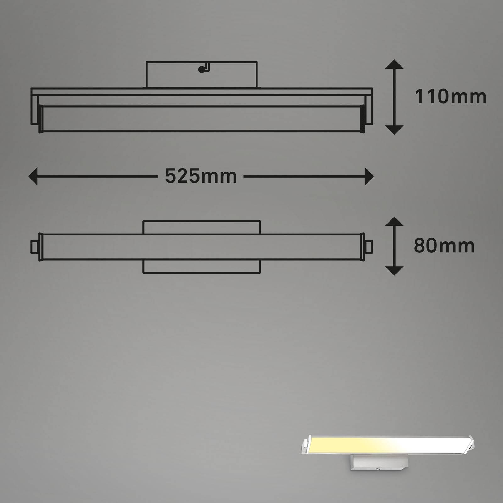 Kinkiet LED 3723 obrotowy CCT Dime nikiel