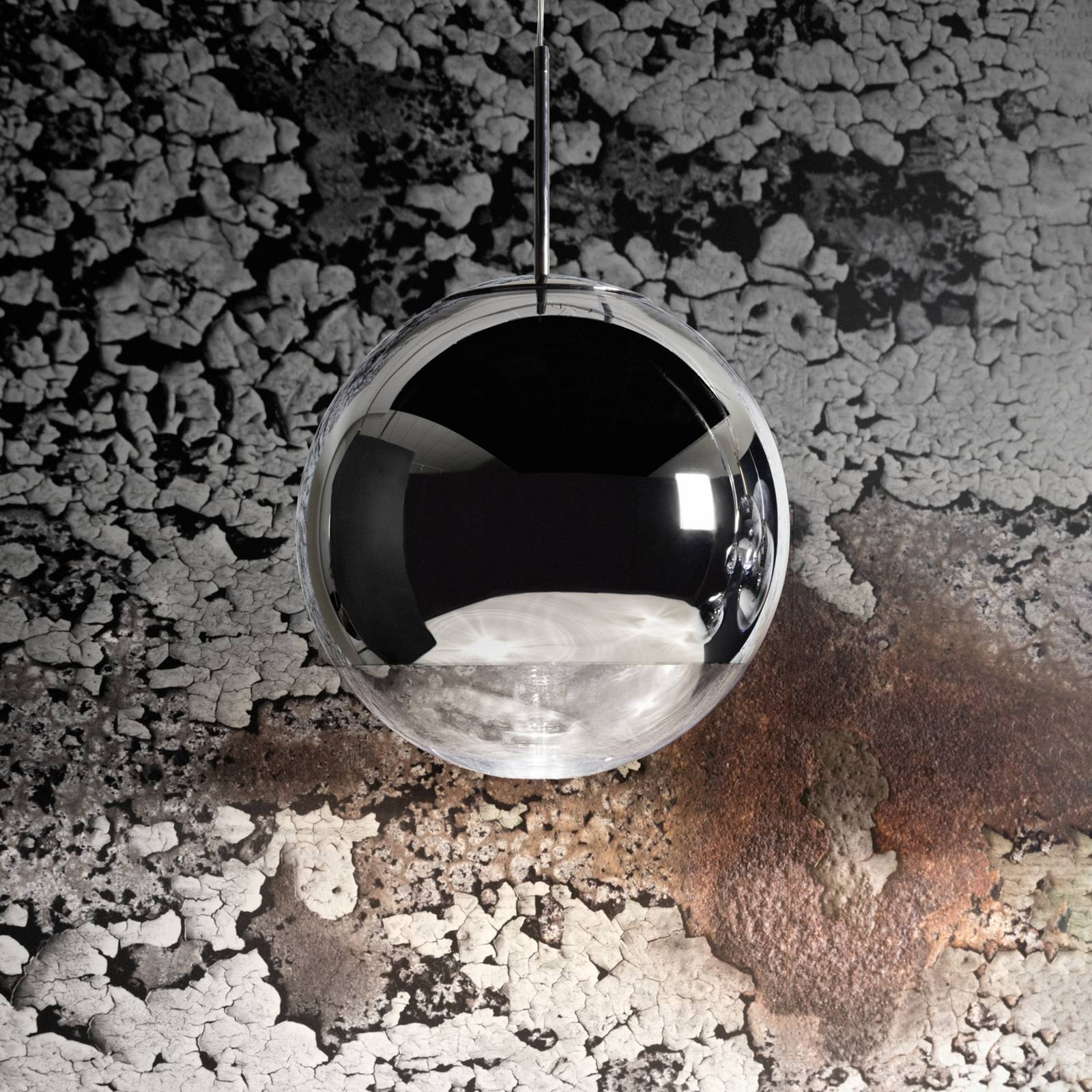 Tom Dixon Mirror Ball LED-Hängelampe Ø 25 cm chrom günstig online kaufen