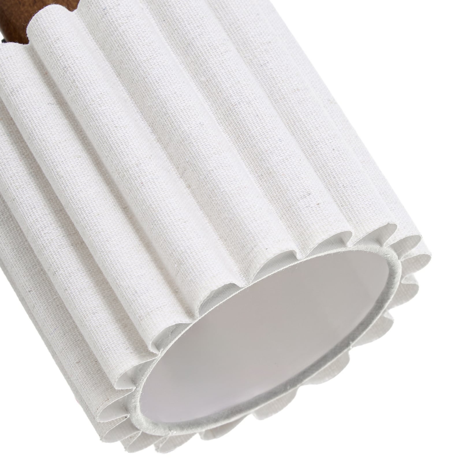 Faretto da soffitto Shiloh, noce/beige, a 3 luci, legno di noce - Lindby Faretto da soffitto Shiloh, noce/beige, a 3 luci, legno di noce - Lindby