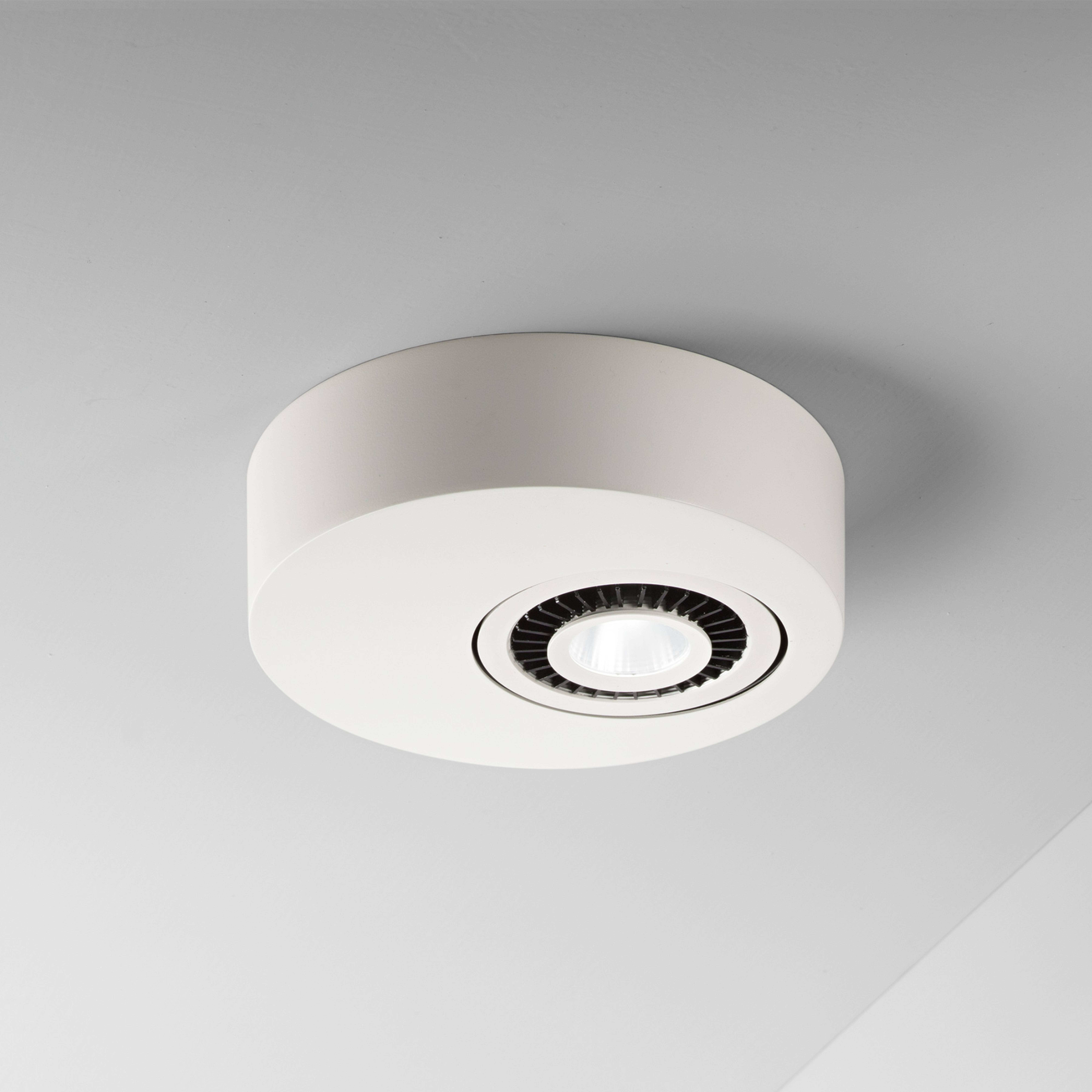 Egger Geo LED φωτιστικό οροφής με προβολέα LED, λευκό