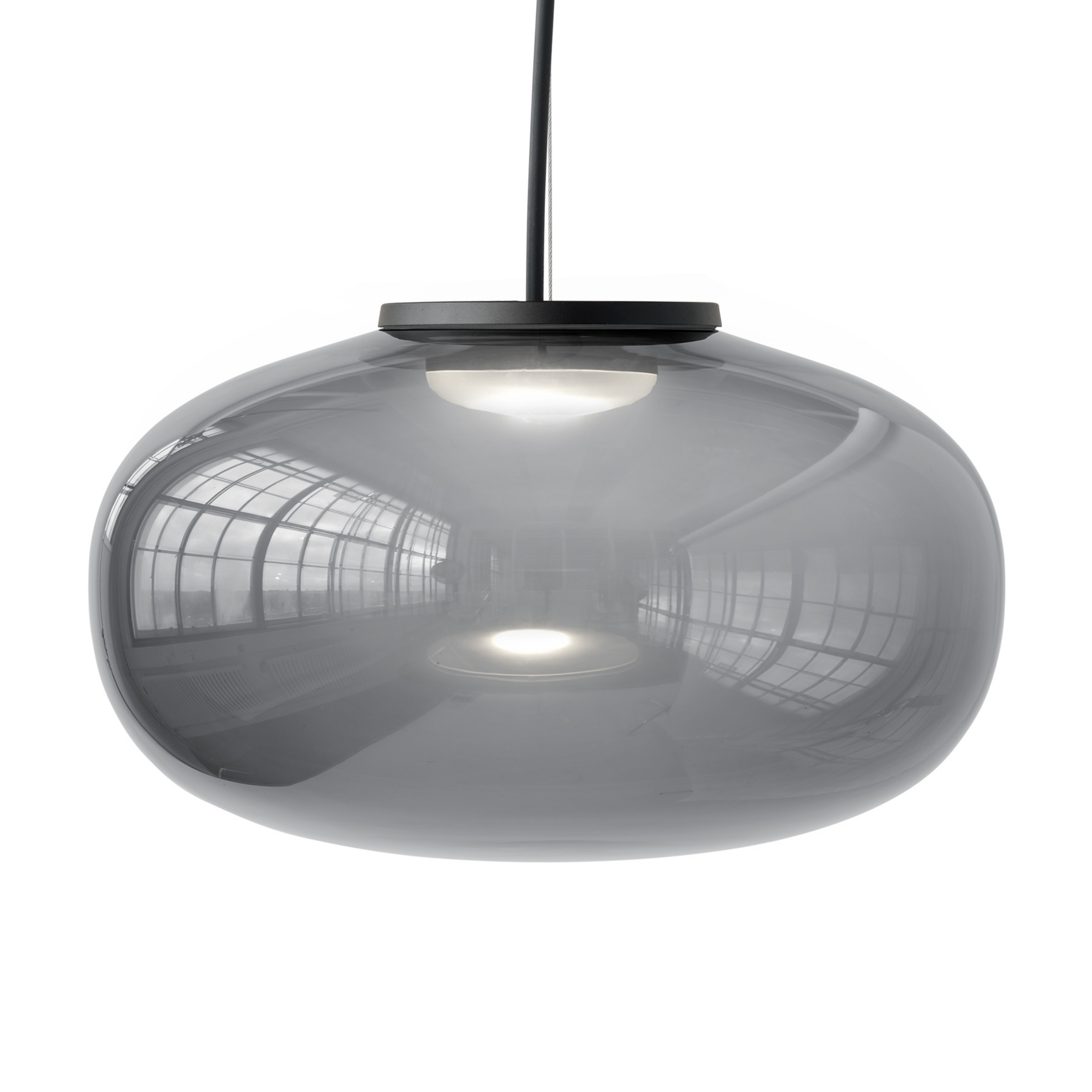 Karl-Johan Suspension Ø400 Smoked Glass - New Works