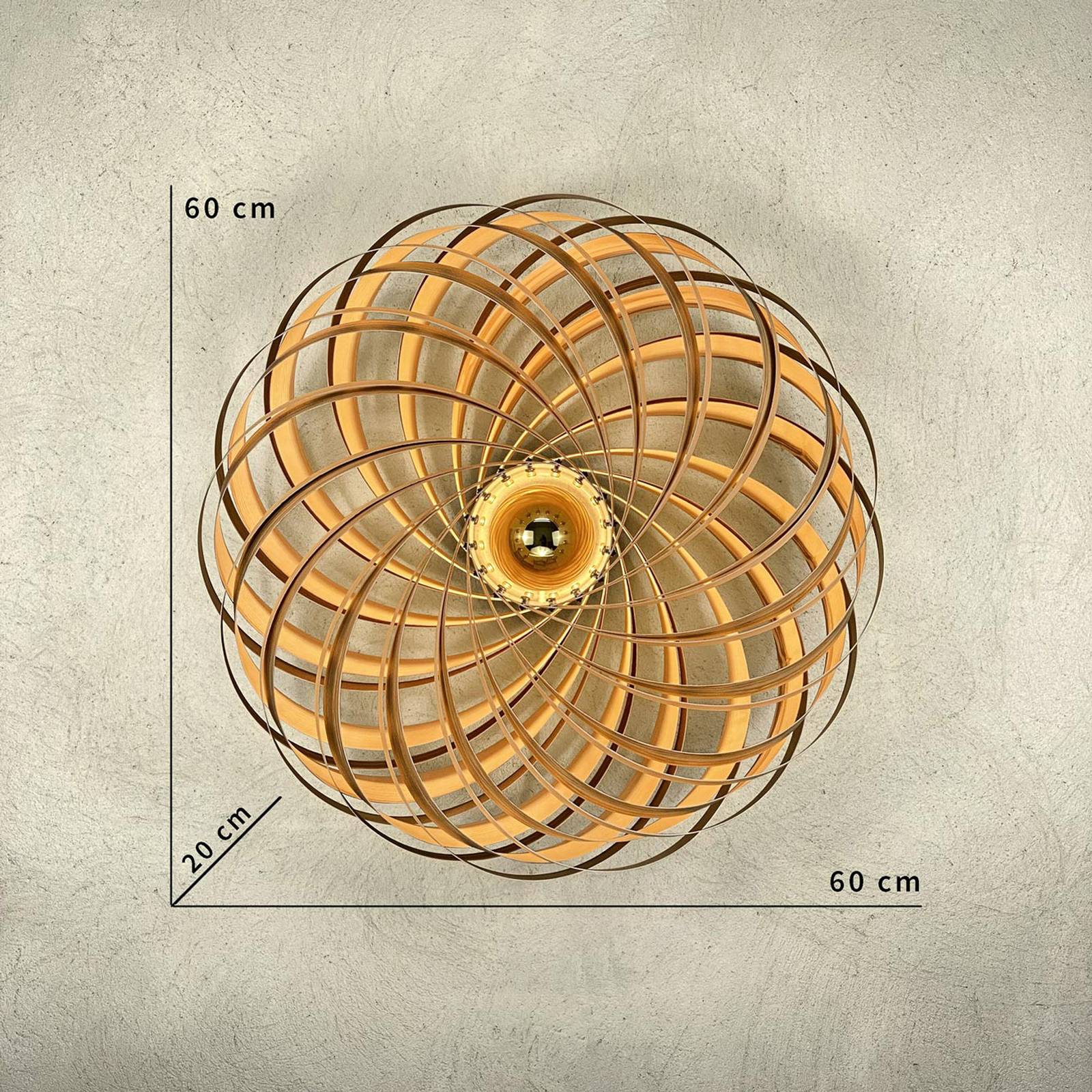 Gofurnit Veneria kinkiet, jesion oliwkowy, Ø 60 cm