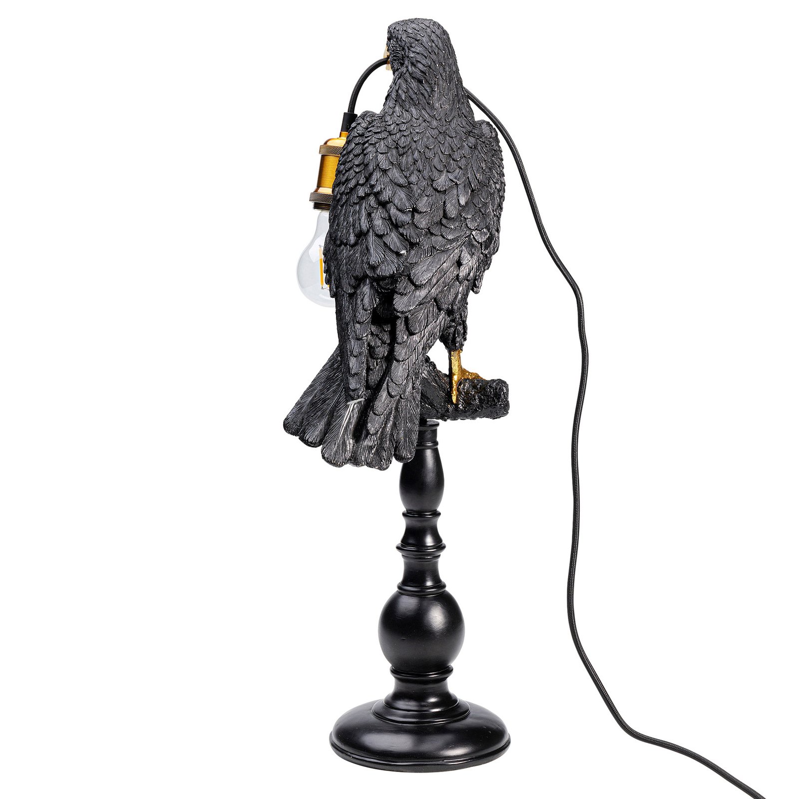 KARE Animal Sitting Crow laualamp mustas värvitoonis