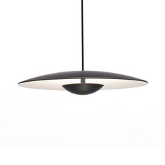 MARSET Ginger Pendente LED Triac Ø32cm wengé/bianco