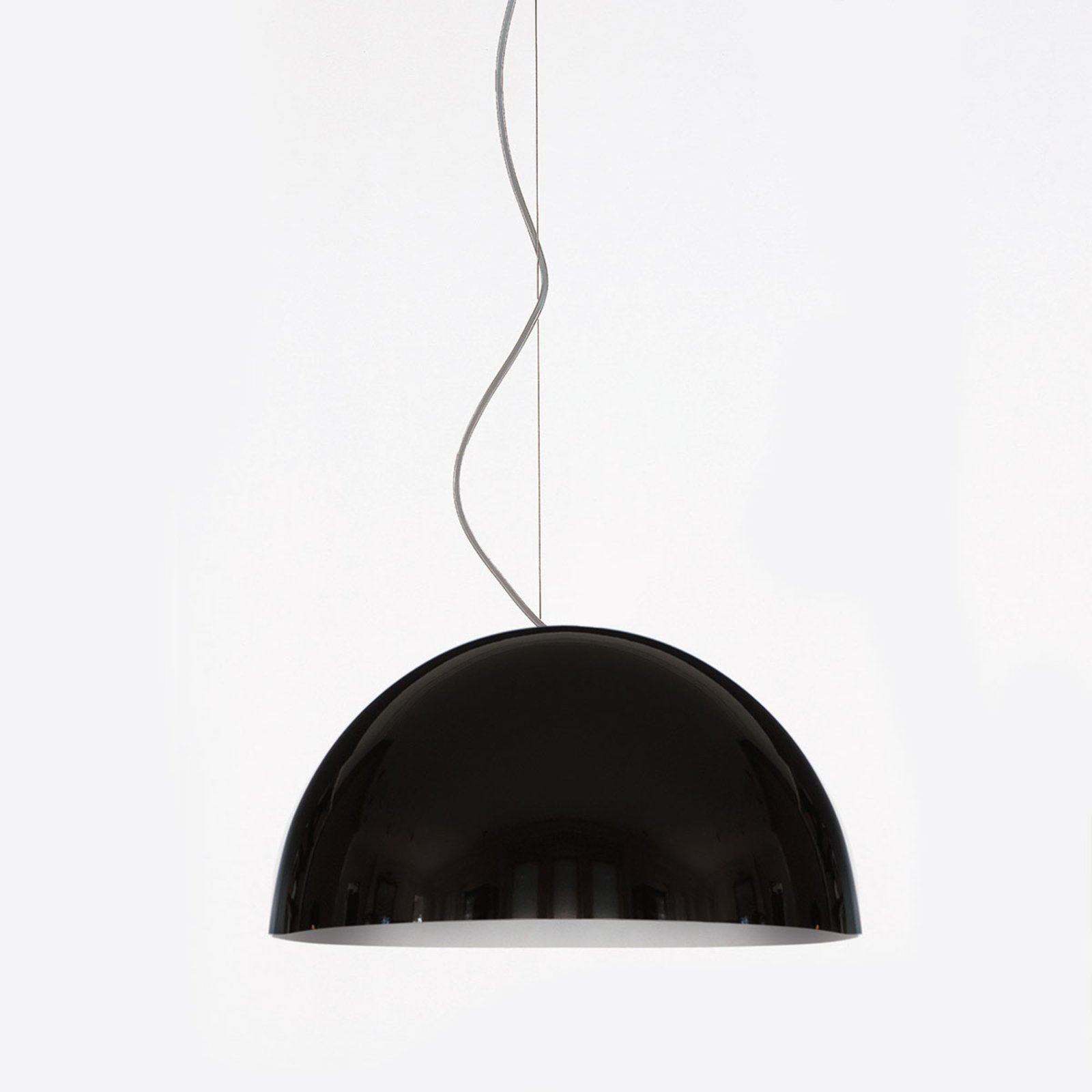 Oluce Sonora - črna viseča svetilka, 38 cm