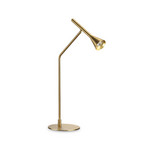 Stolová LED lampa IDEAL LUX Diesis, mosadz, výška 65 cm, stmievač