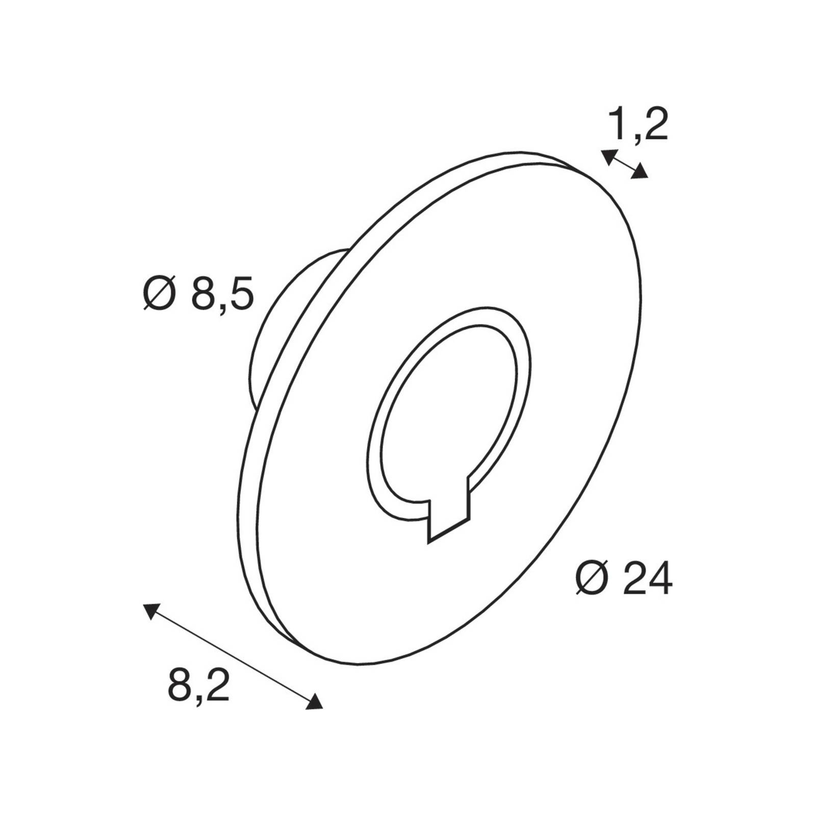 LED Wandleuchte I-Ring in Anthrazit 9,2W 670lm IP65 günstig online kaufen