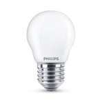 Κλασικός λαμπτήρας LED Philips E27 P45 6,5W 2.700K ματ