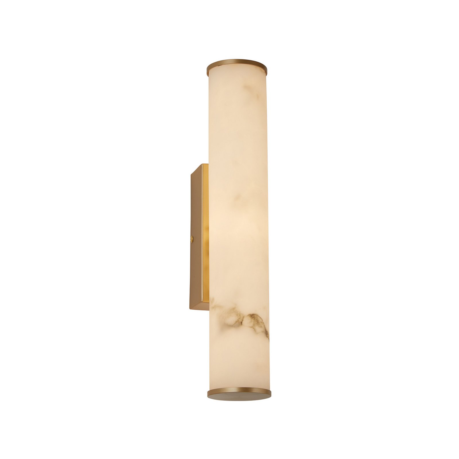 LED vannas istabas sienas lampa Wales, zelta/marmorēta, 35 cm tērauds/sveķi