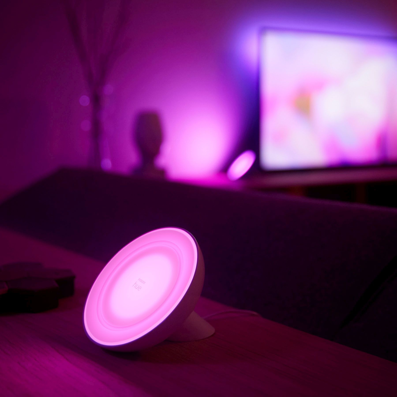 Philips Hue Bloom lampe blanche, White and Color | Luminaire.fr