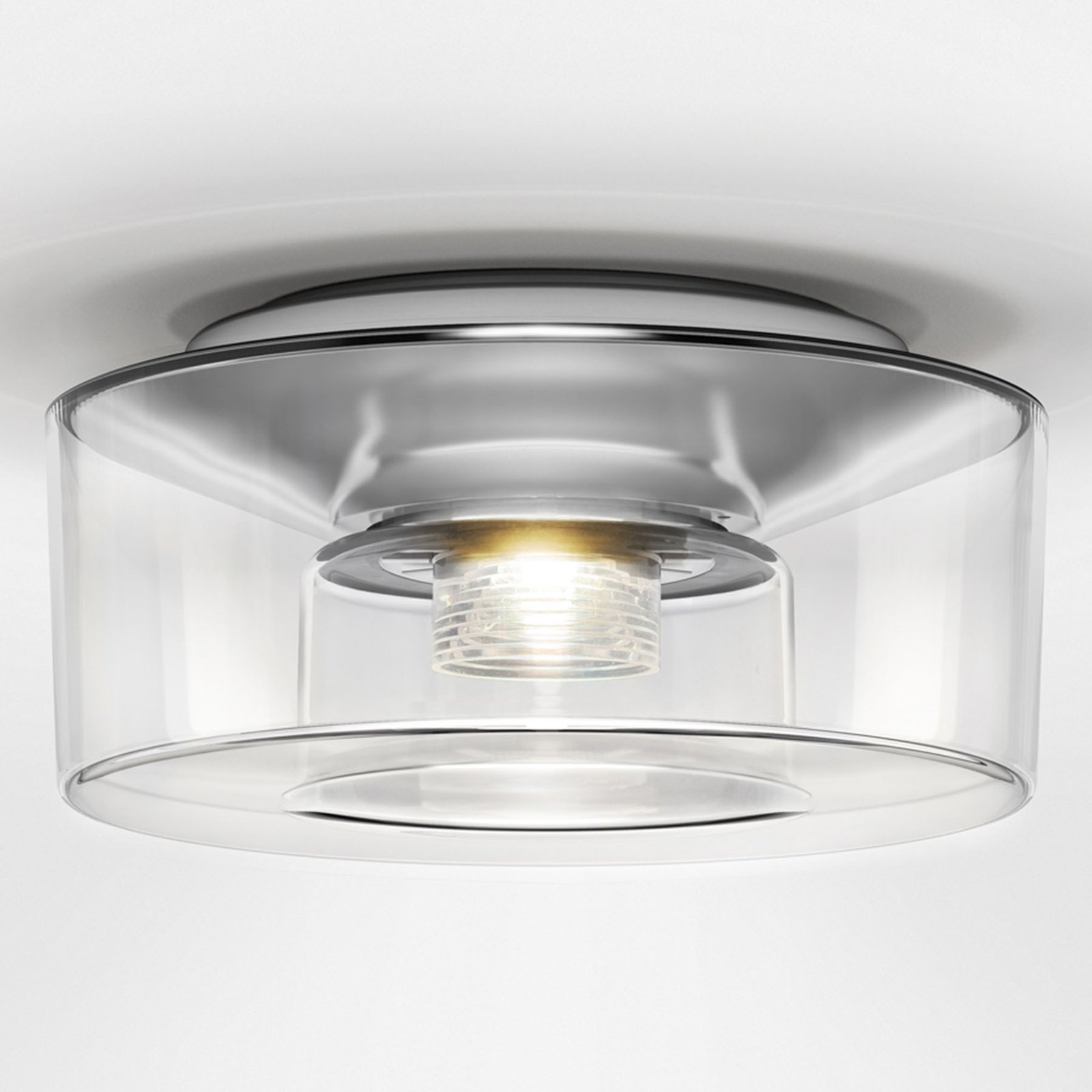 serien.lighting Curling S ceiling clear glass