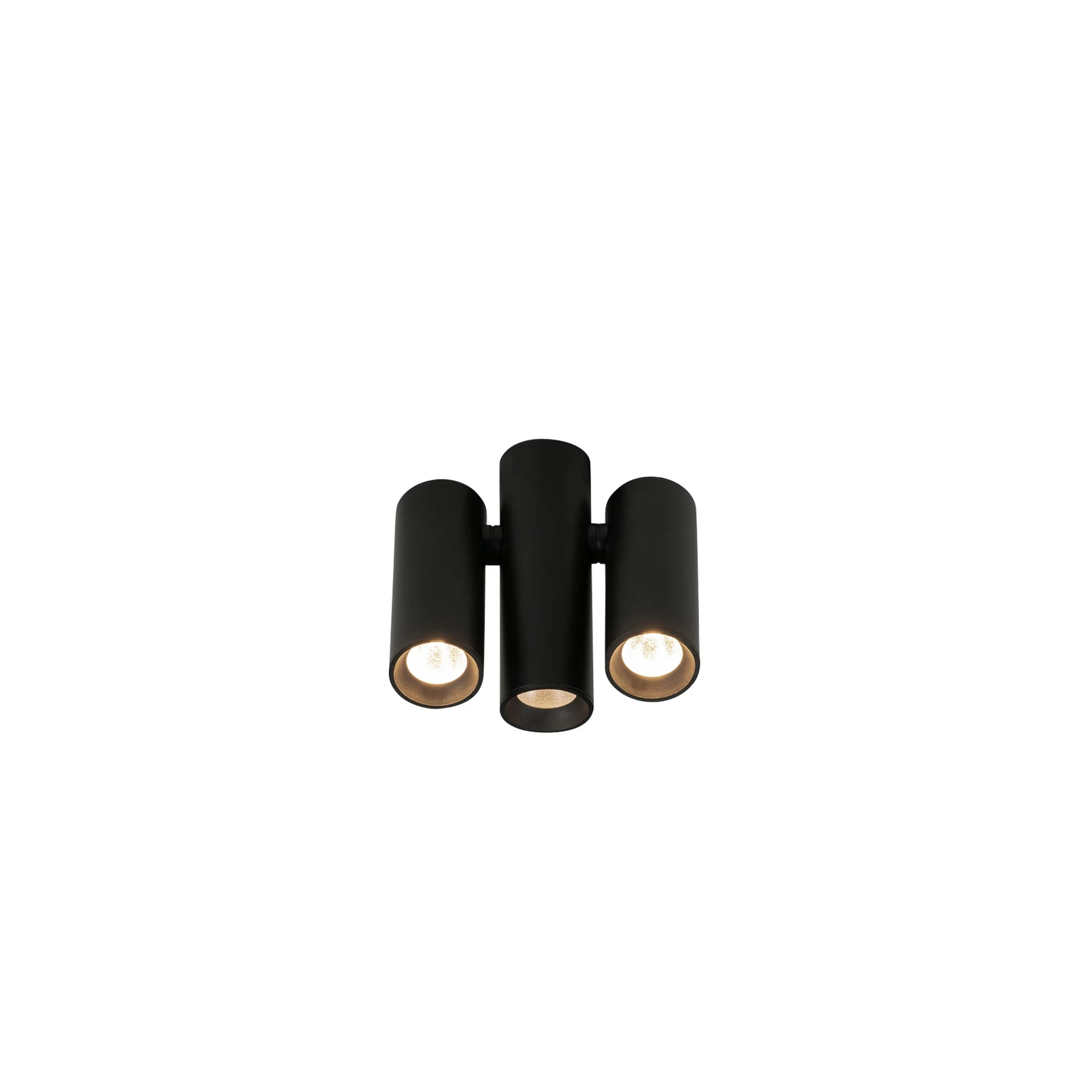 Milan Haul LED ceiling light three-bulb, black