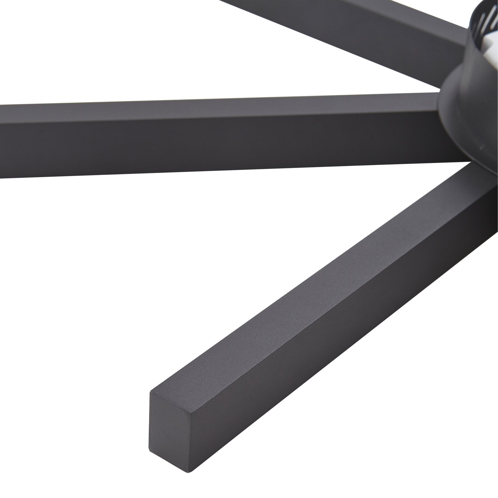 Lucande Smart LED-Deckenleuchte Tjado, Ø70 cm, schwarz, RGBW