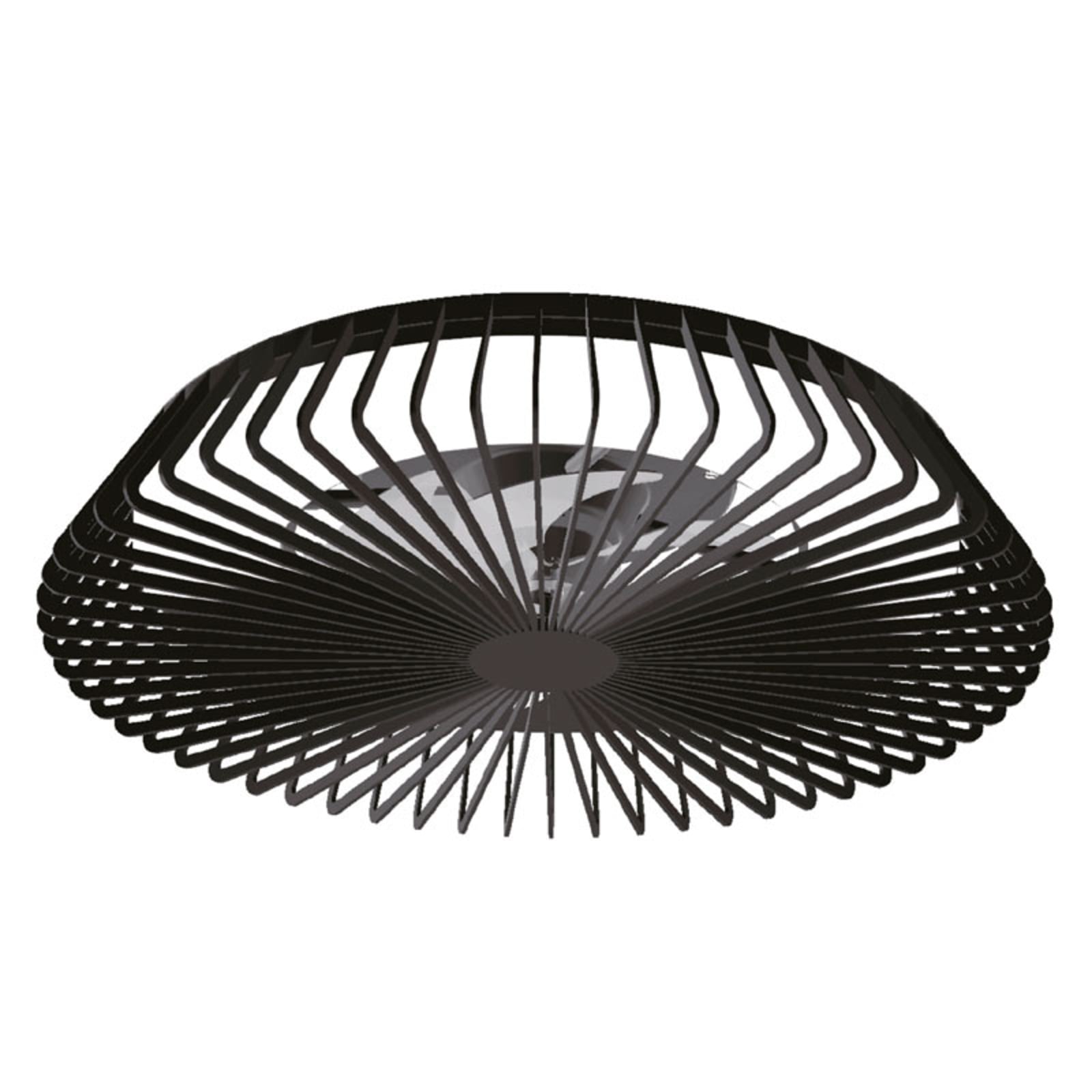 Smart LED plafondventilator Himalaya zwart DC, stil - Mantra