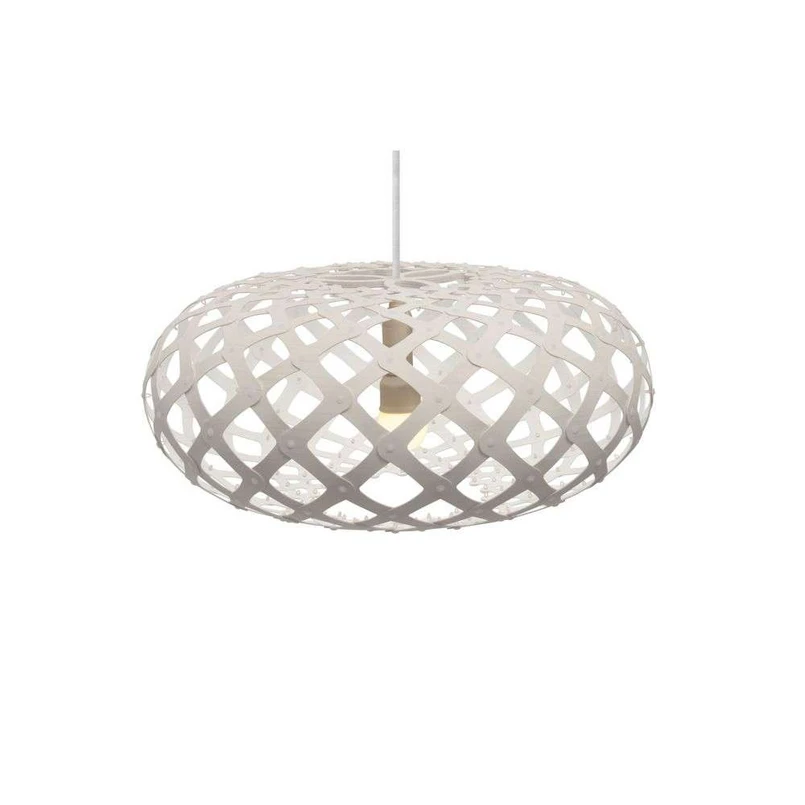 David Trubridge ltd - Kina Pendelleuchte Ø44 Weiß 2 Seiter David Trubridge