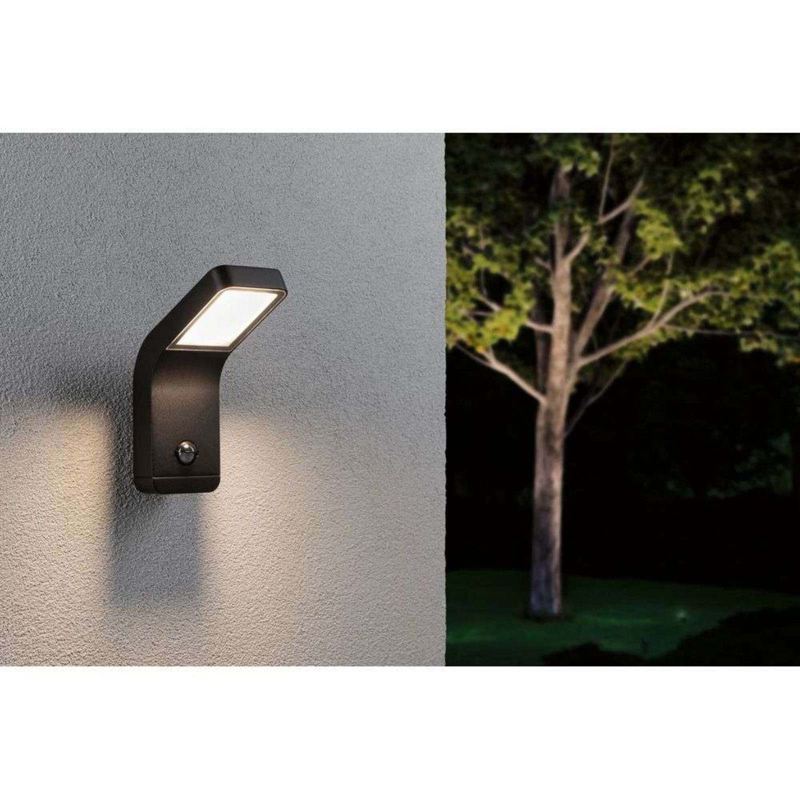 Kulma Aplica de Exterior w/Sensor SWR Antracit - Paulmann