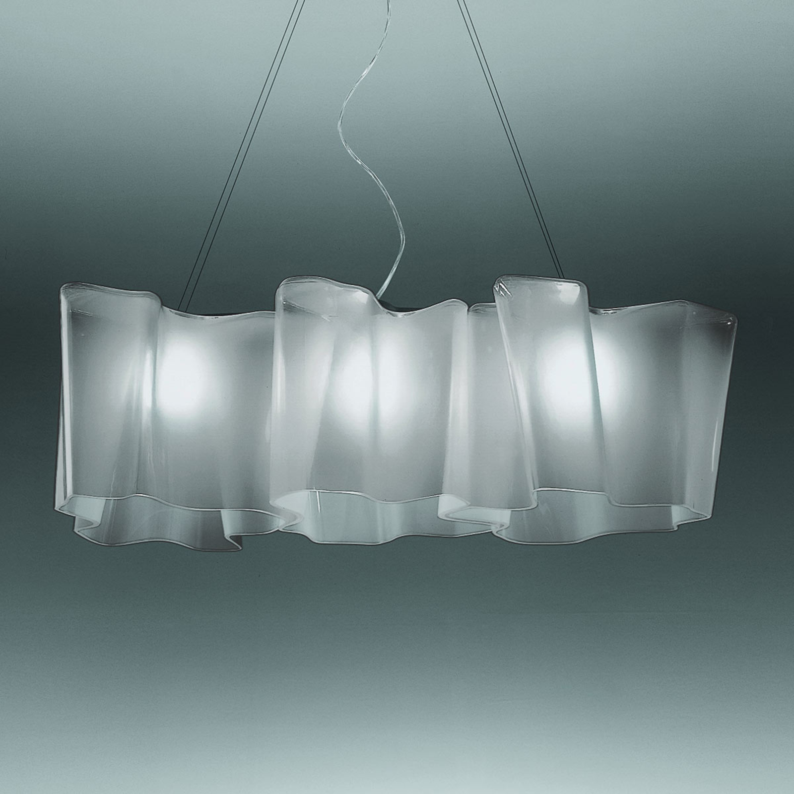 Artemide lampada a sospensione Logico a 3 luci lunghezza 100 cm