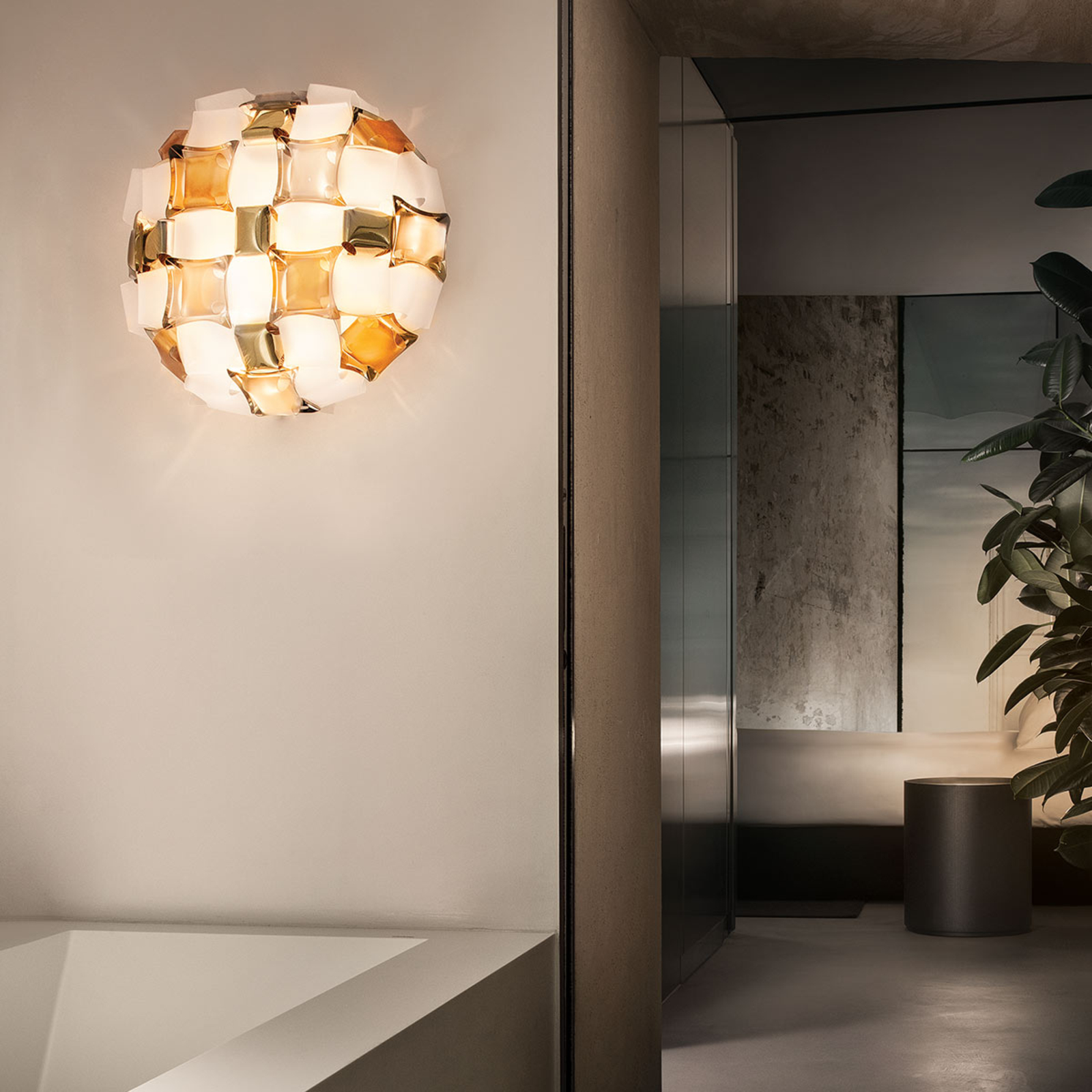 Slamp Mida ceiling light, 50 cm, gemstone look
