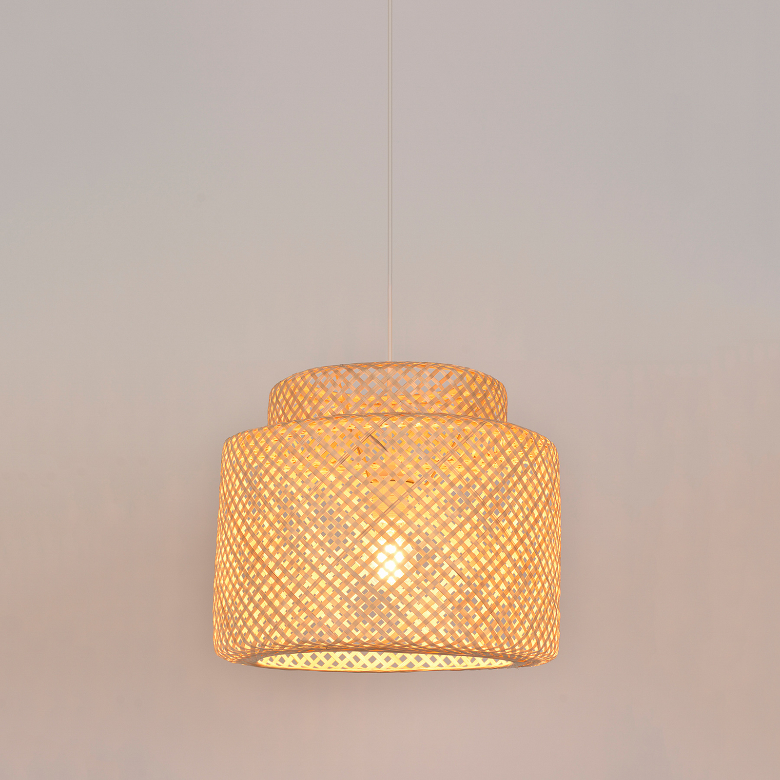 Bambusov viseći luster Makassar, Ø 38 cm - Corep SAS Bambusov viseći luster Makassar, Ø 38 cm - Corep SAS