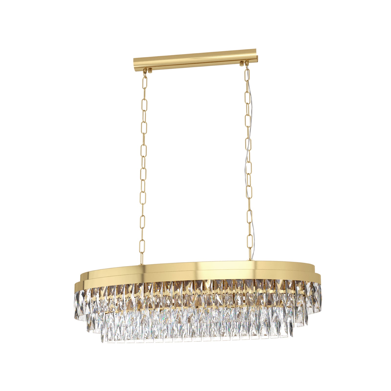 Suspension Stars of Light Valparaiso, dorée, 90 x 30 cm, métal