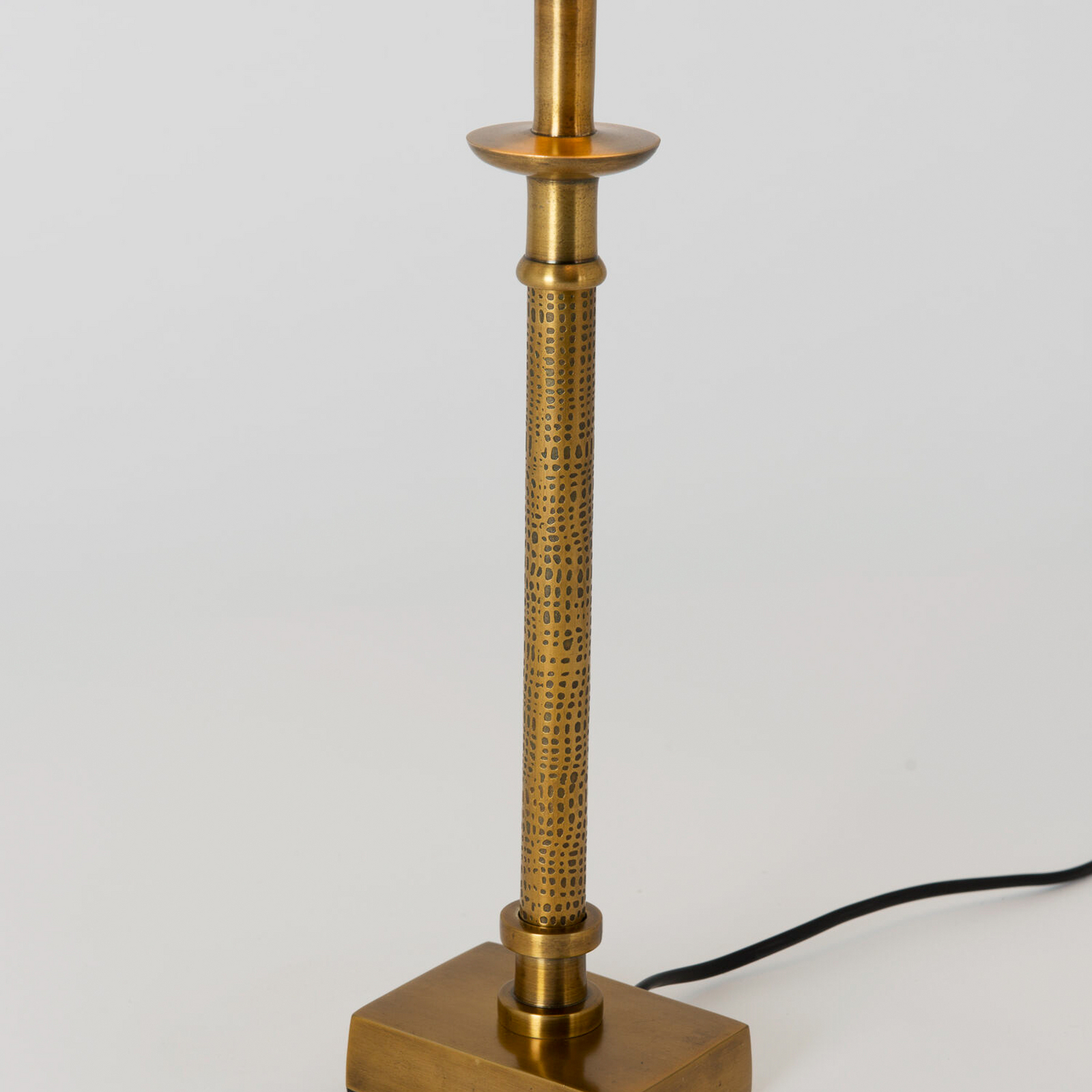 Bordlampe PALMARIA, gull/hvit, høyde 52 cm, metall, E14