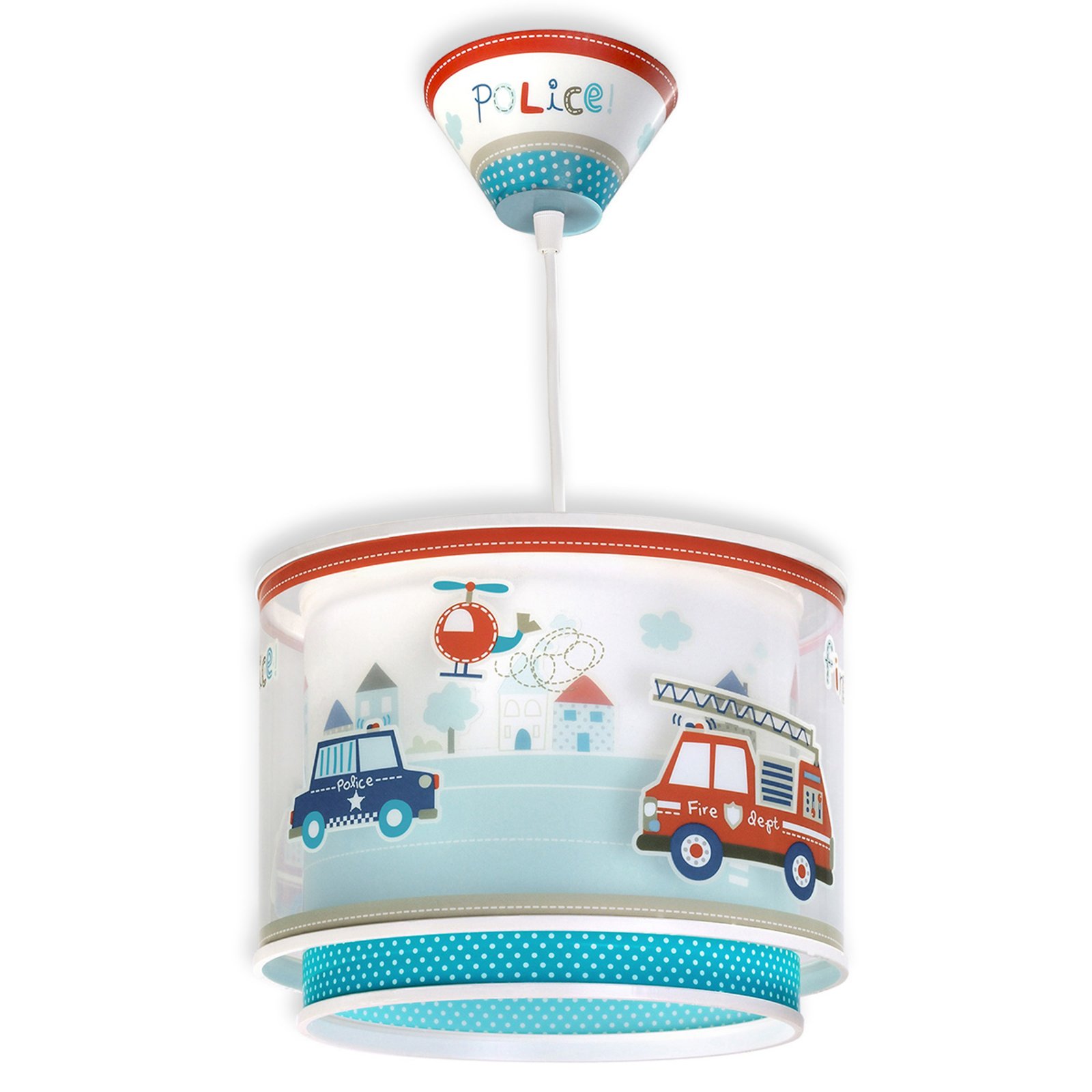 Police - Pendant light for the boys' room