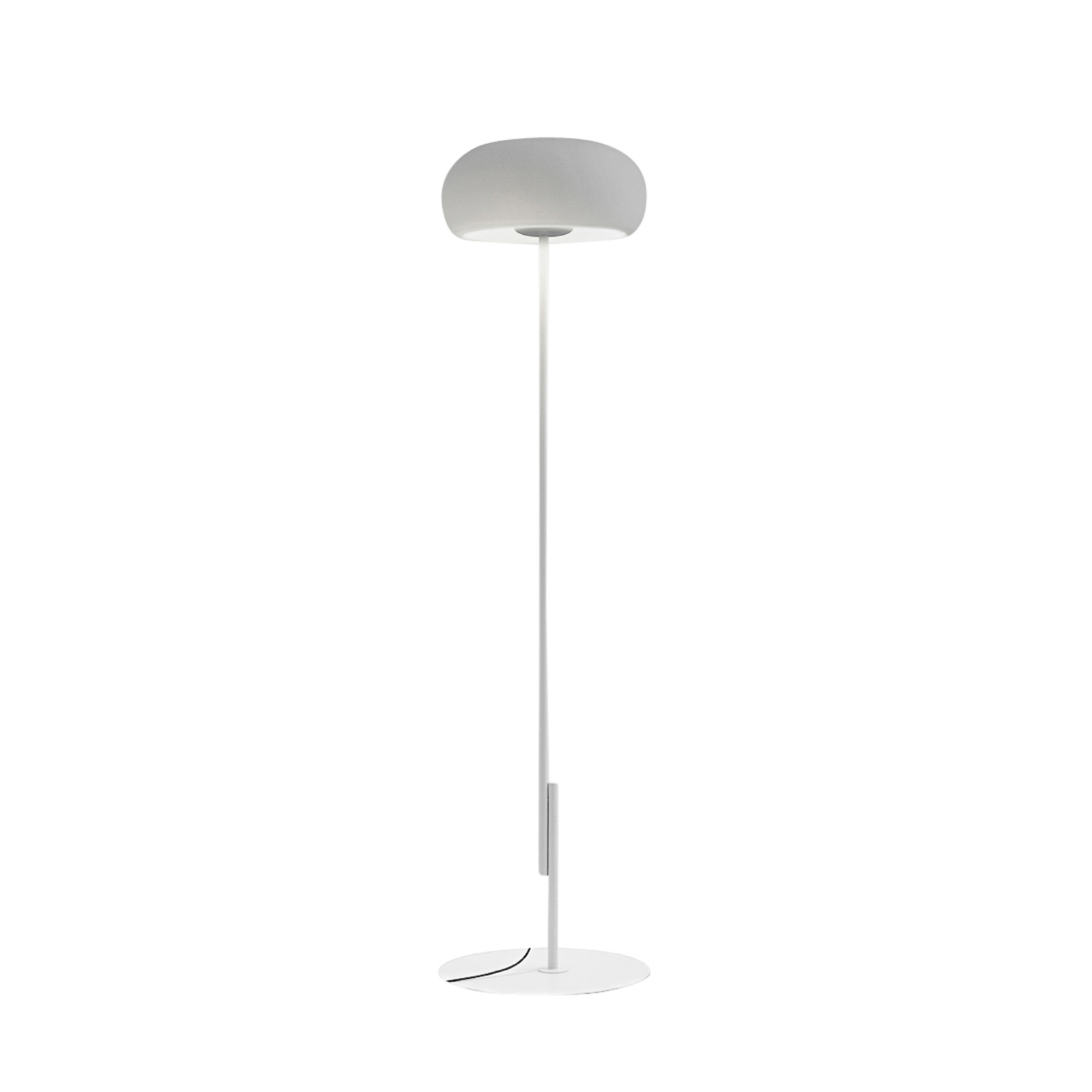 MARSET Vetra LED stojacia lampa, biely rám
