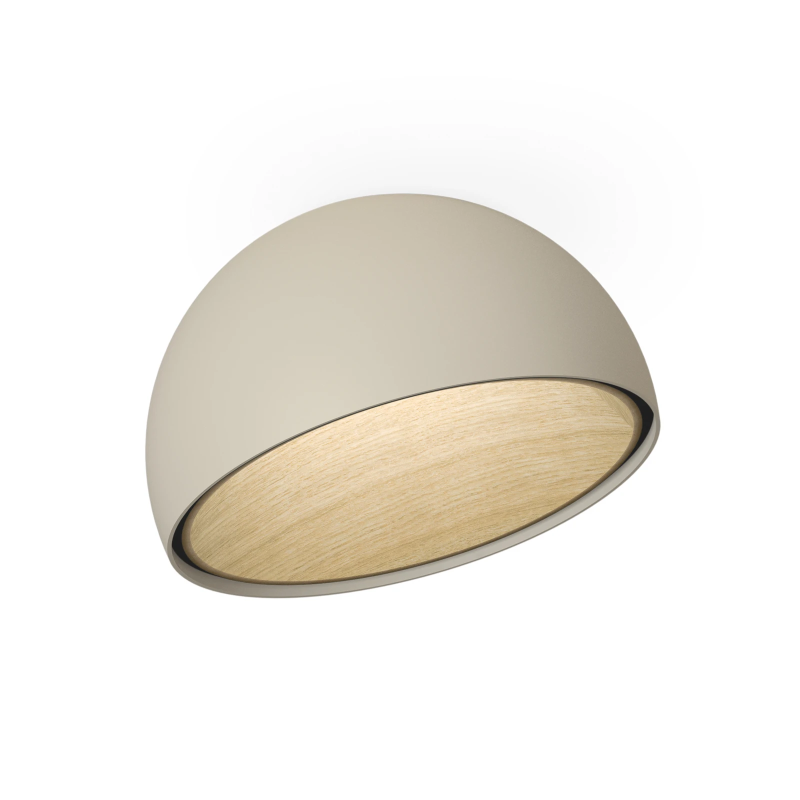 Vibia Duo 4876 наклонен LED плафон, крем