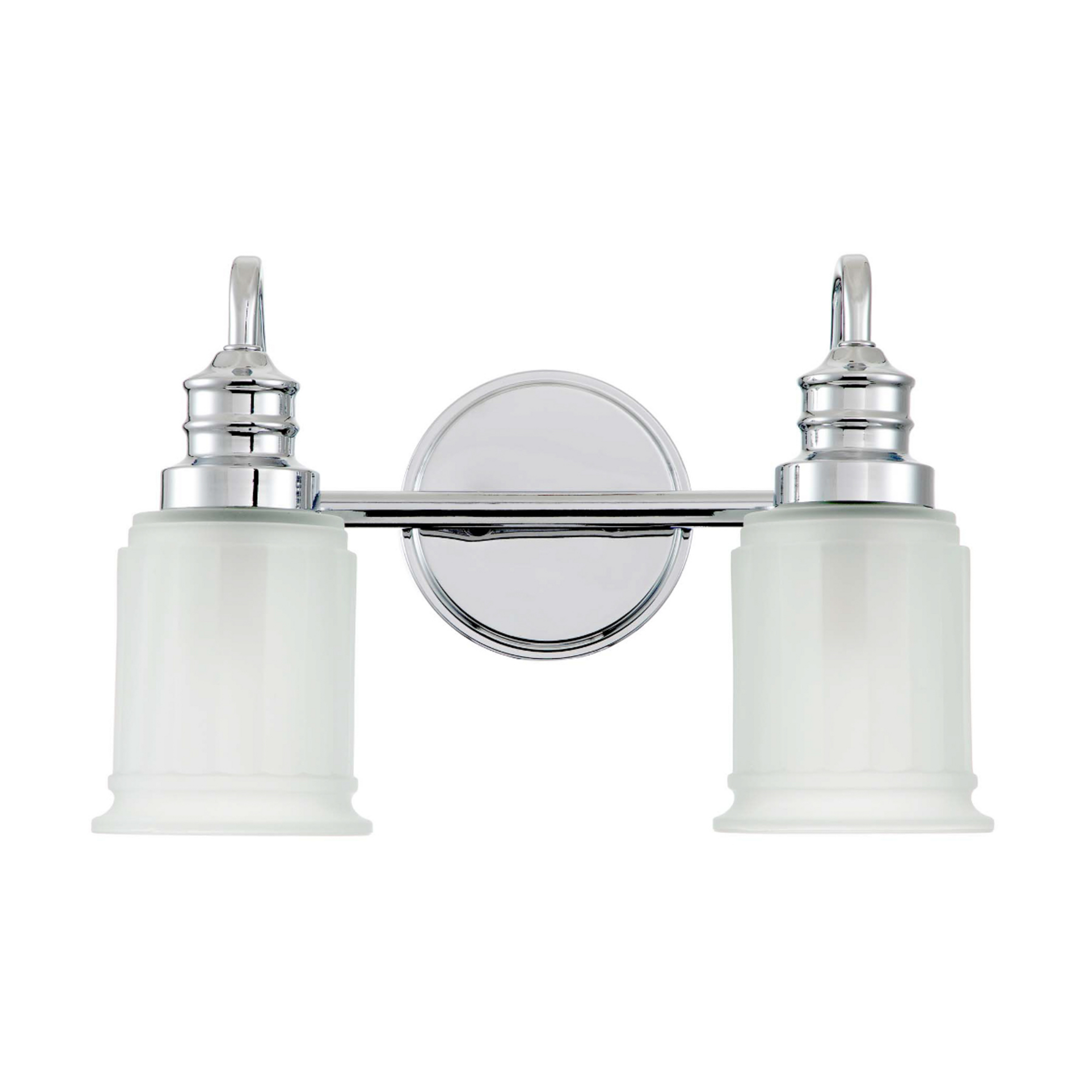 Applique murale Swell IP44, à 2 lampes, chrome poli