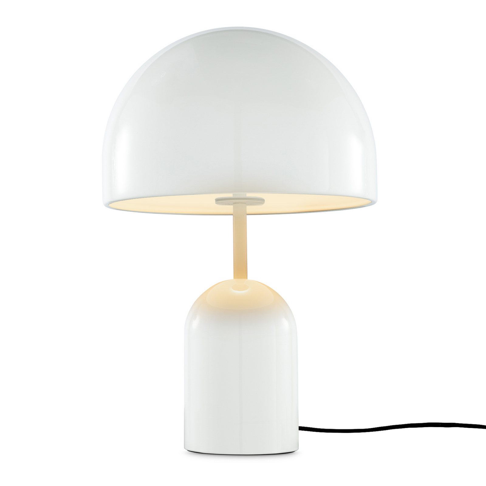Tom Dixon lampada LED da tavolo Bell, bianco, altezza 43 cm, dimmerabile