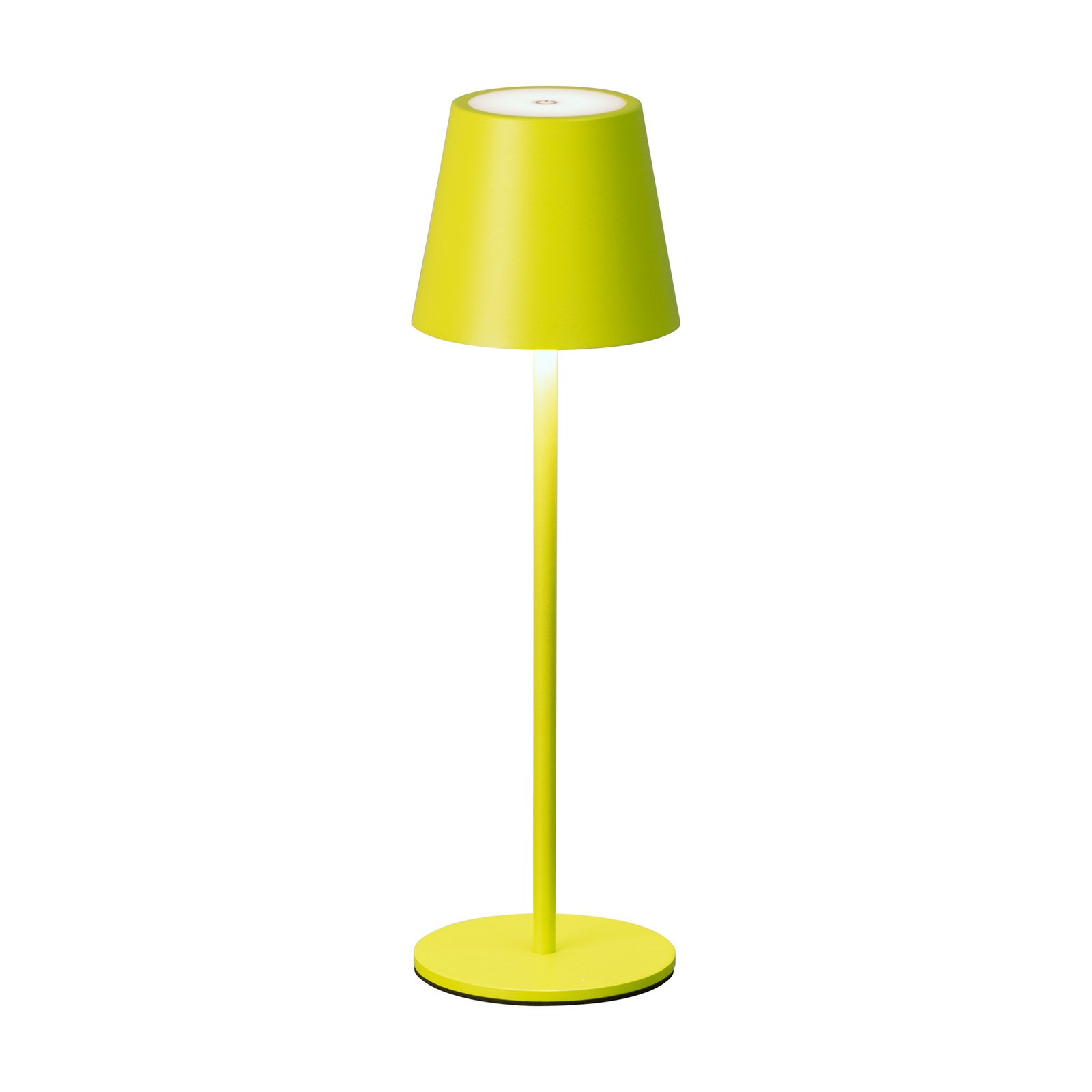 LED-Akku-Tischleuchte Viletto, hellgrün, IP54