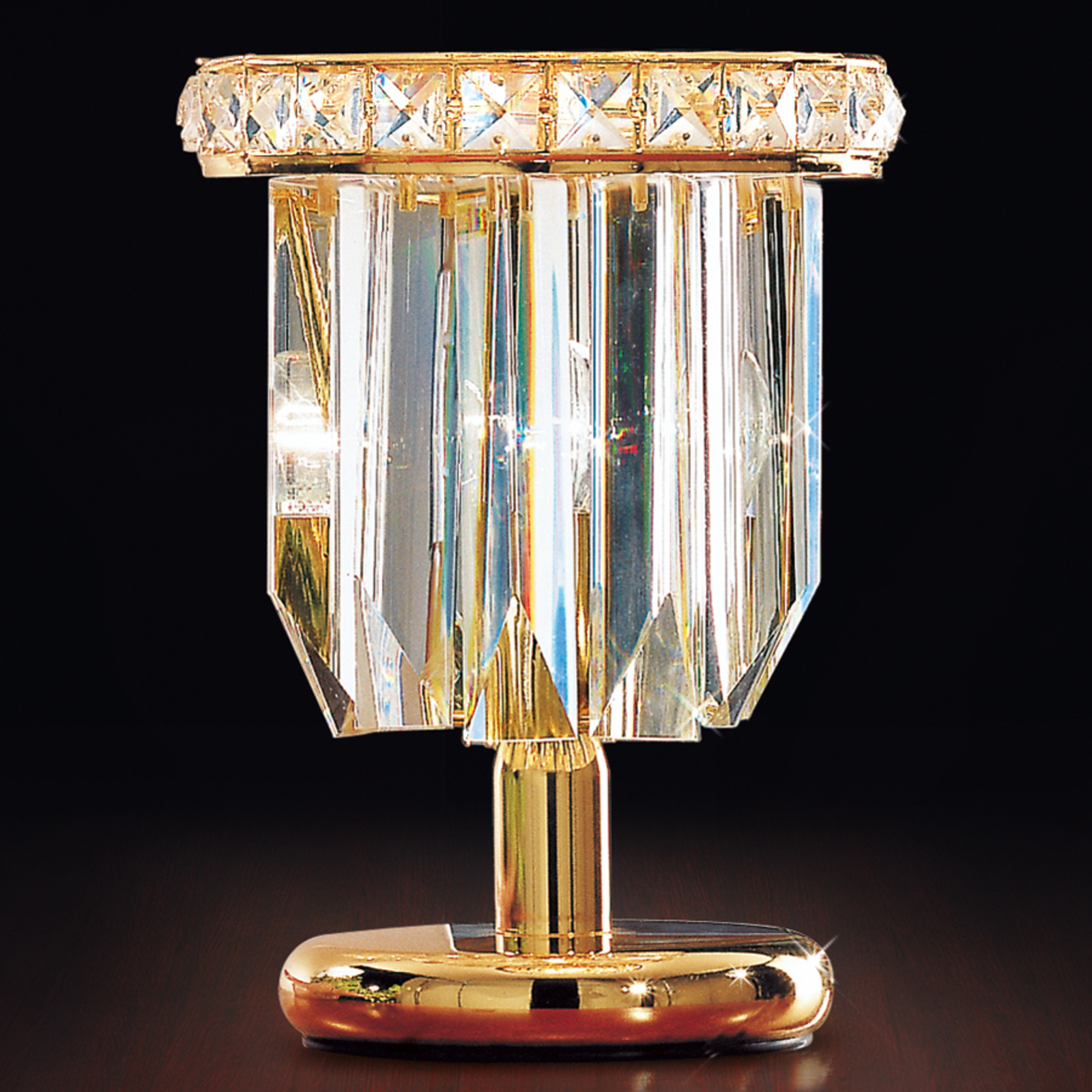 Candeeiro de mesa Cristalli 24 quilates em ouro