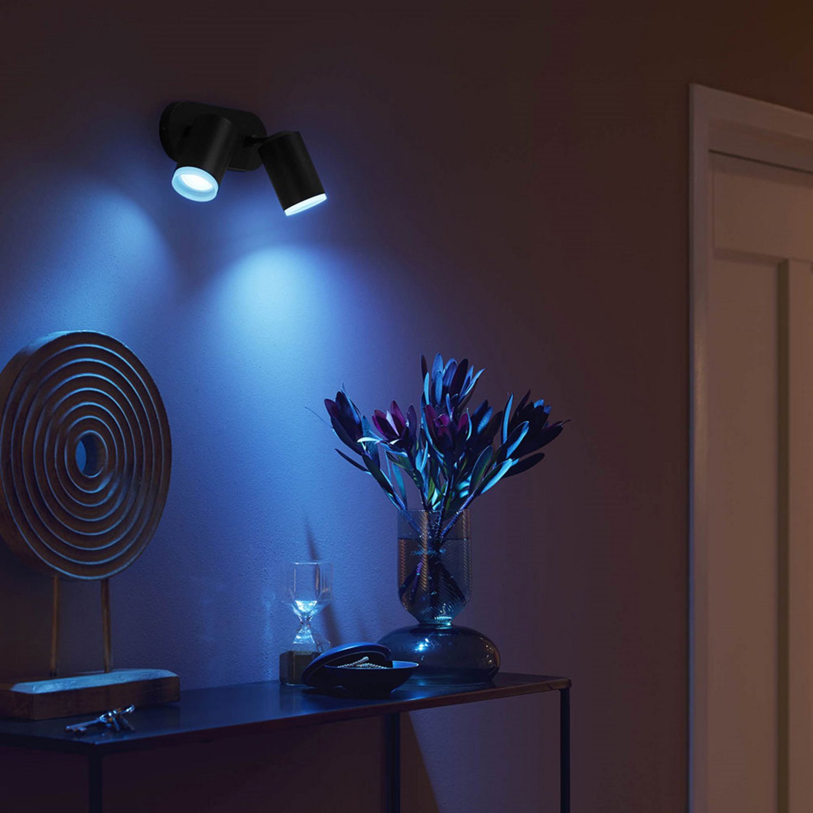 Fugato Spot 2 Plafonieră Bluetooth White/Color Amb. Black - Philips Hue