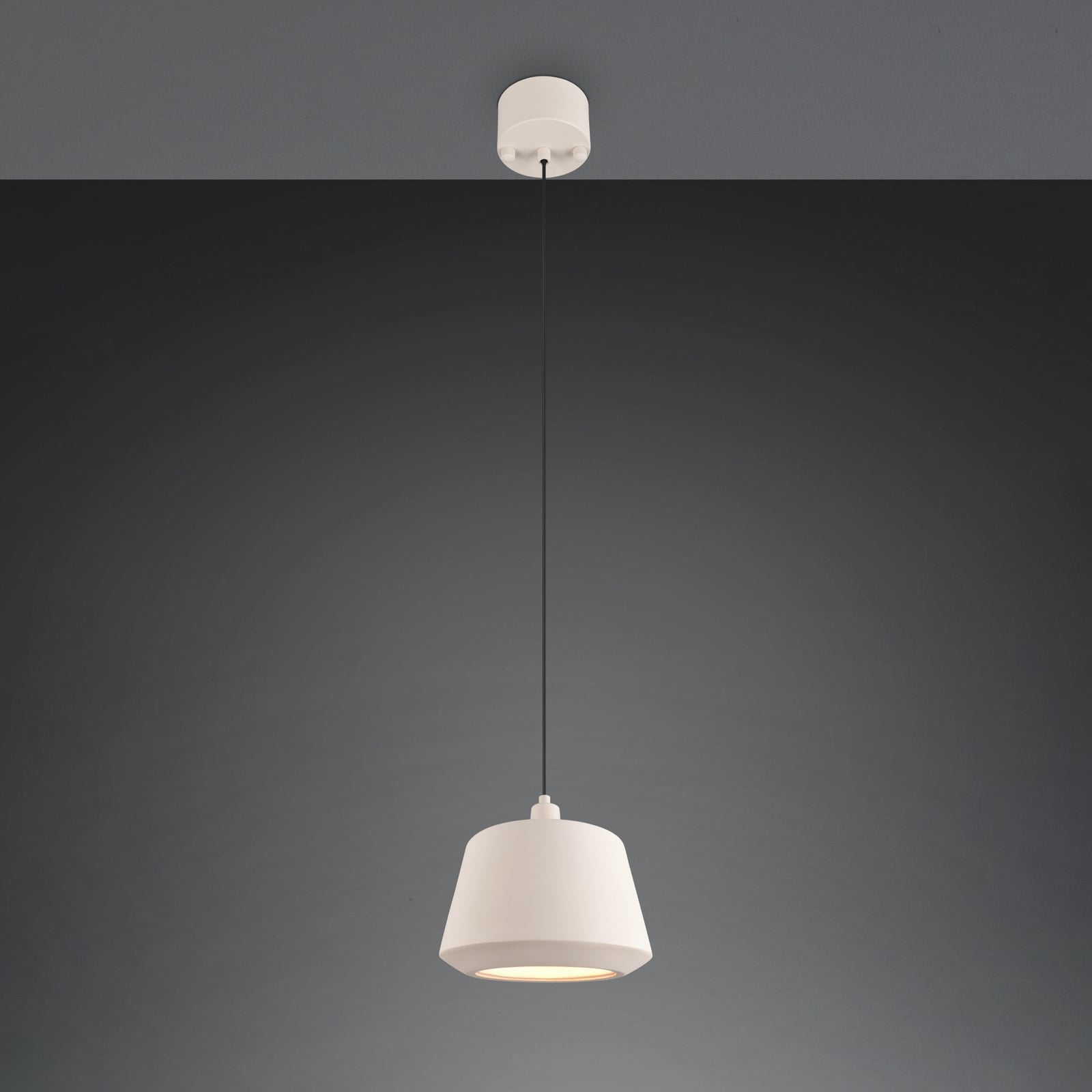 Hængelampe Mirea, sandbeige, keramik, E27 Hængelampe Mirea, sandbeige, keramik, E27