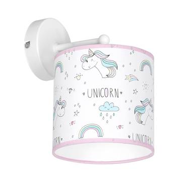 Applique Unicorn, blanche, avec motif licorne