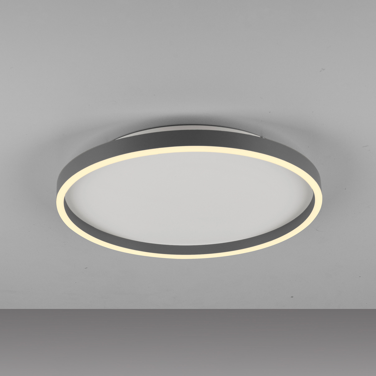 Lampa sufitowa LED Madlen, czarna, Ø 40 cm, aluminium, 3 000 K, ściemniana