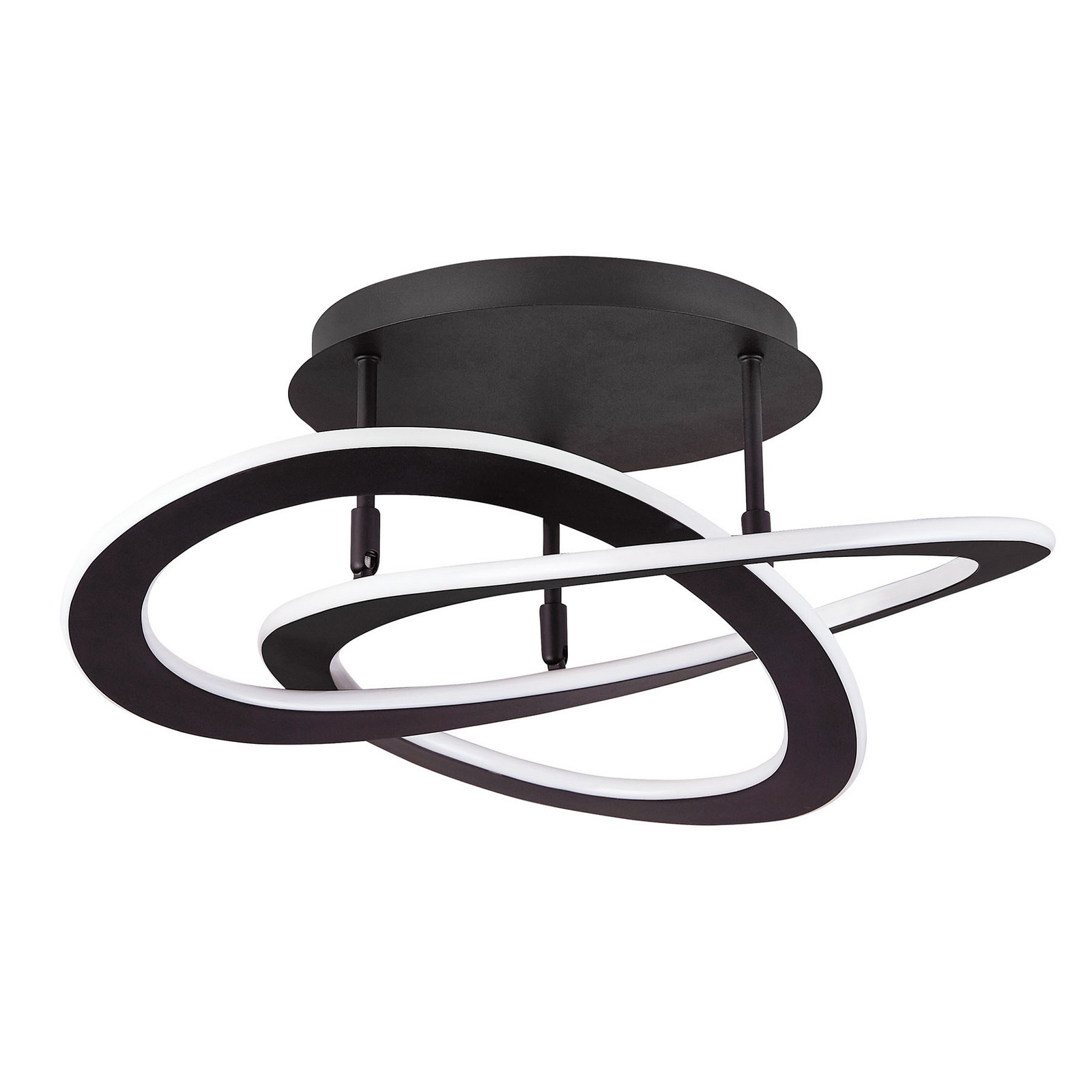 Led Taklampa Charlie O 52 Cm Svart Lamp24 Se