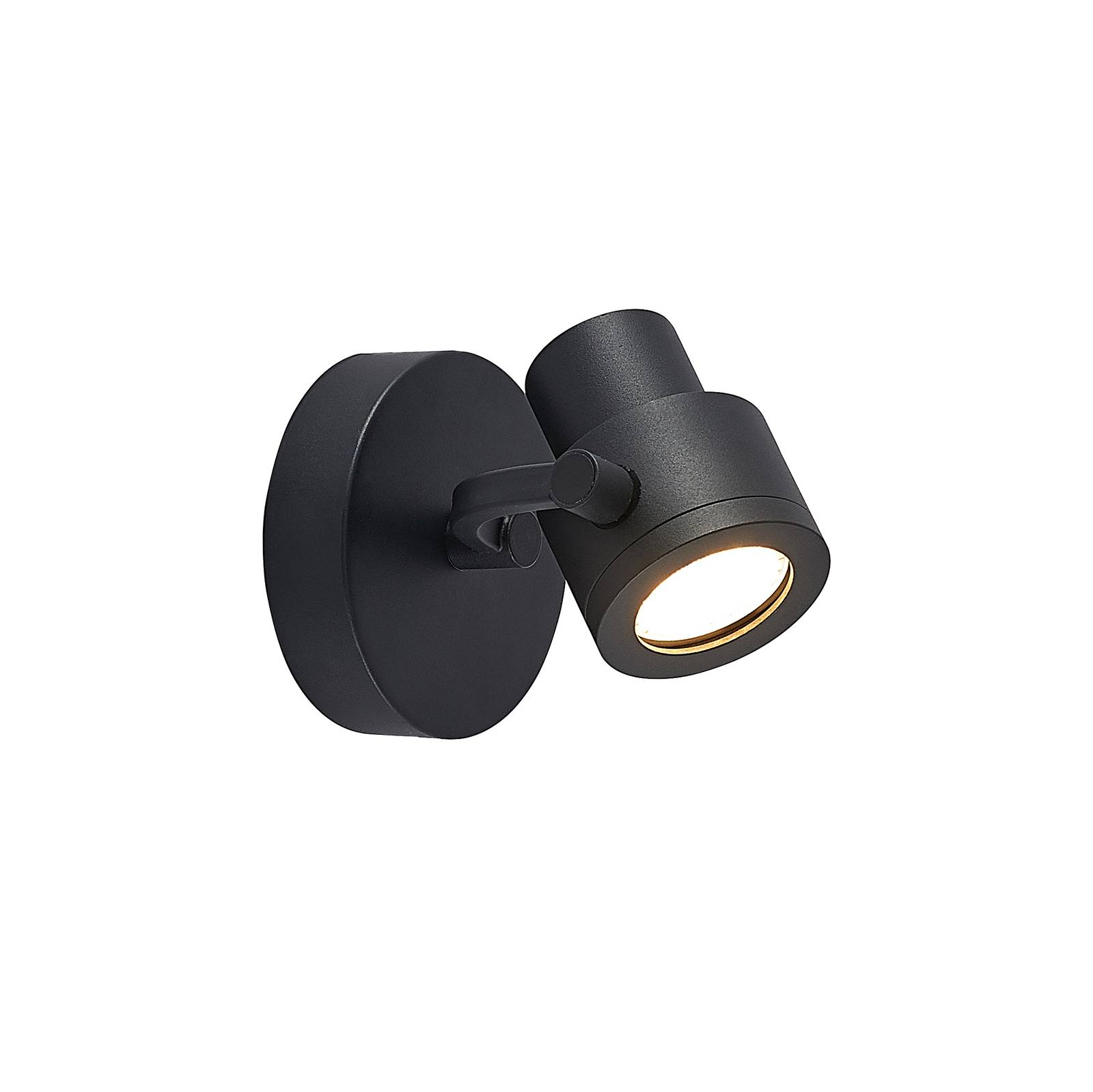 Arcchio Maribell aluminium downlight in black - Hallway - dimmable - Modern