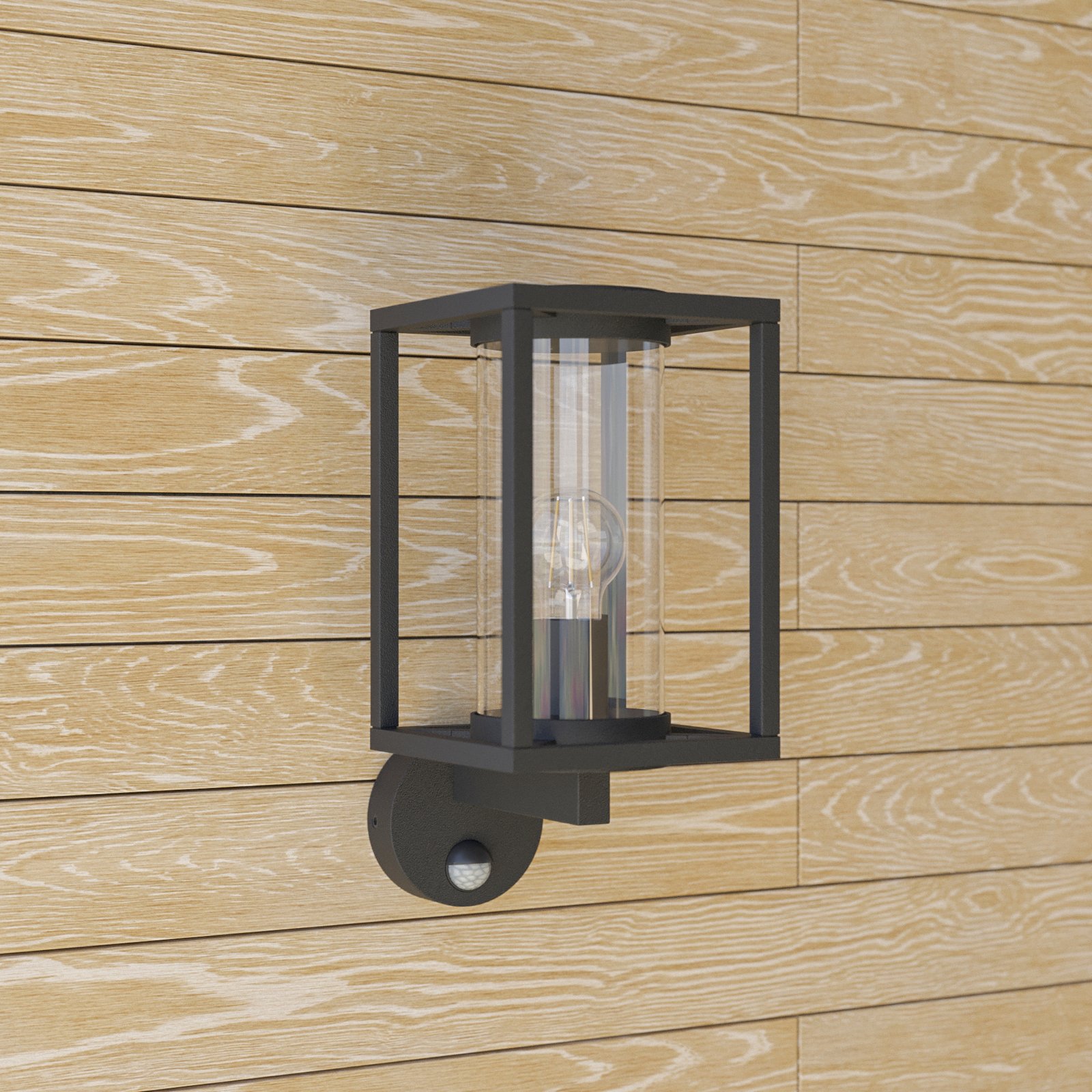 Ferda Up Outdoor Wall Lamp IP44 w/Sensor Graphite - Lucande