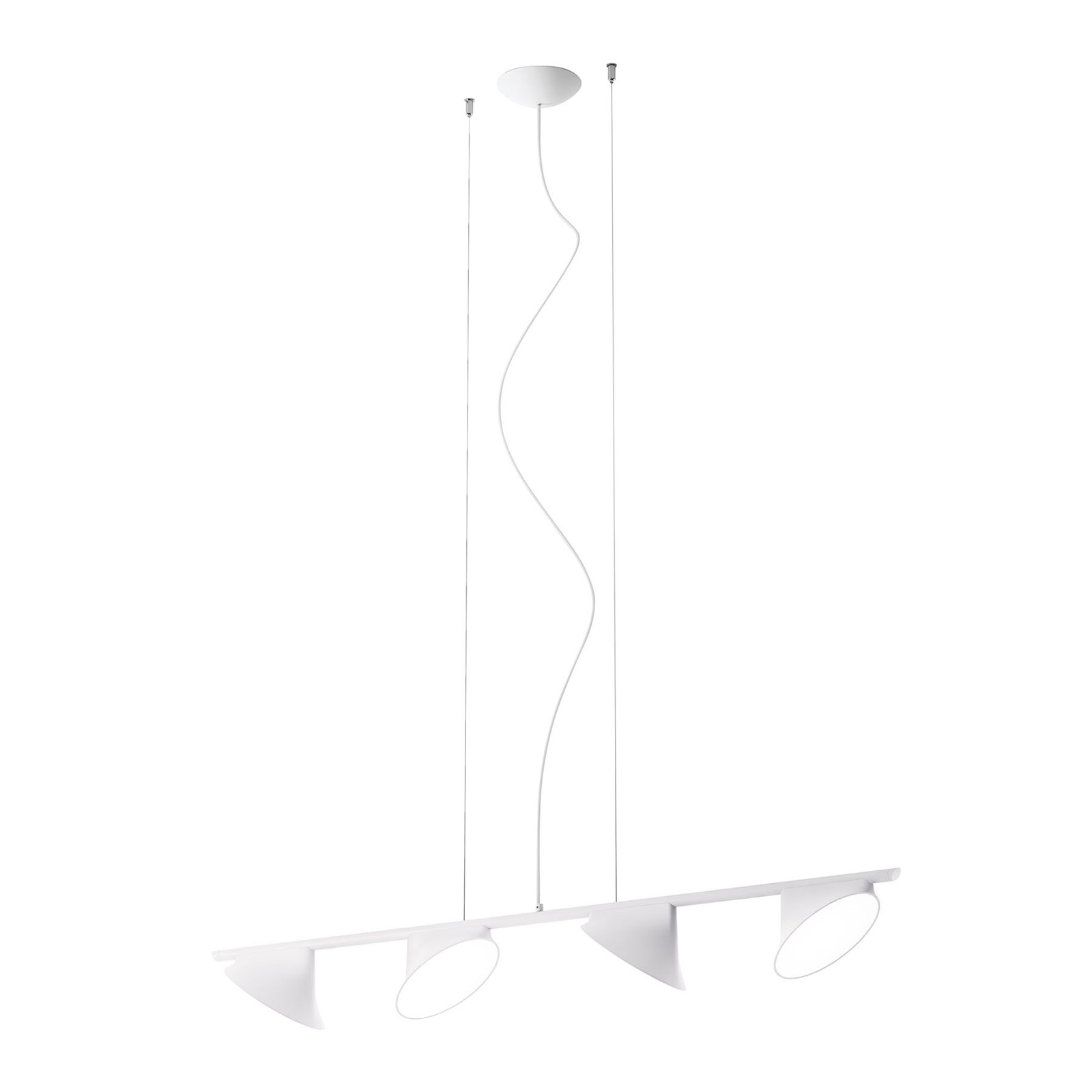Axolight Orchid LED hanglamp 4-lamps wit