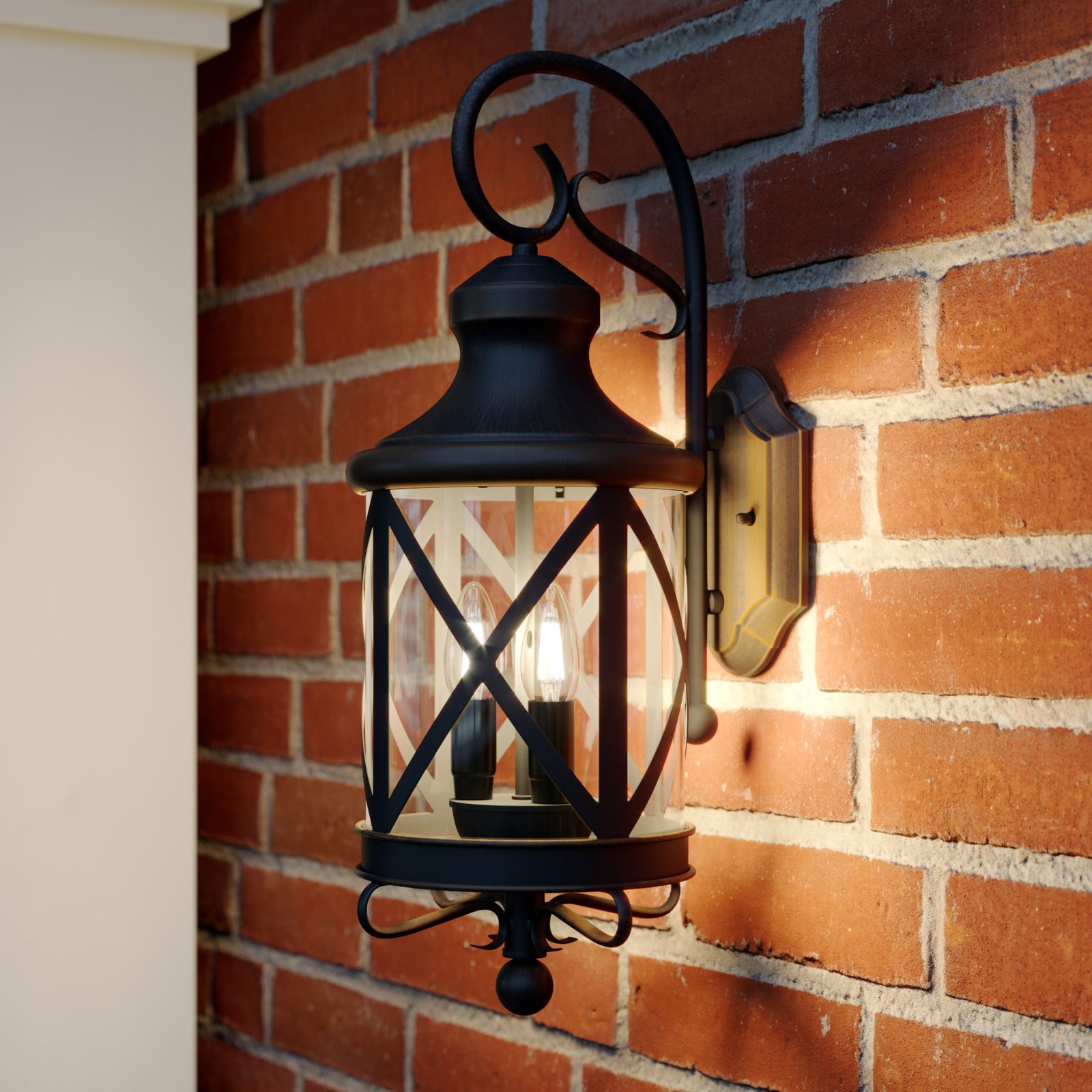 Marcellino Outdoor Wall Lamp IP23 Rust - Lucande