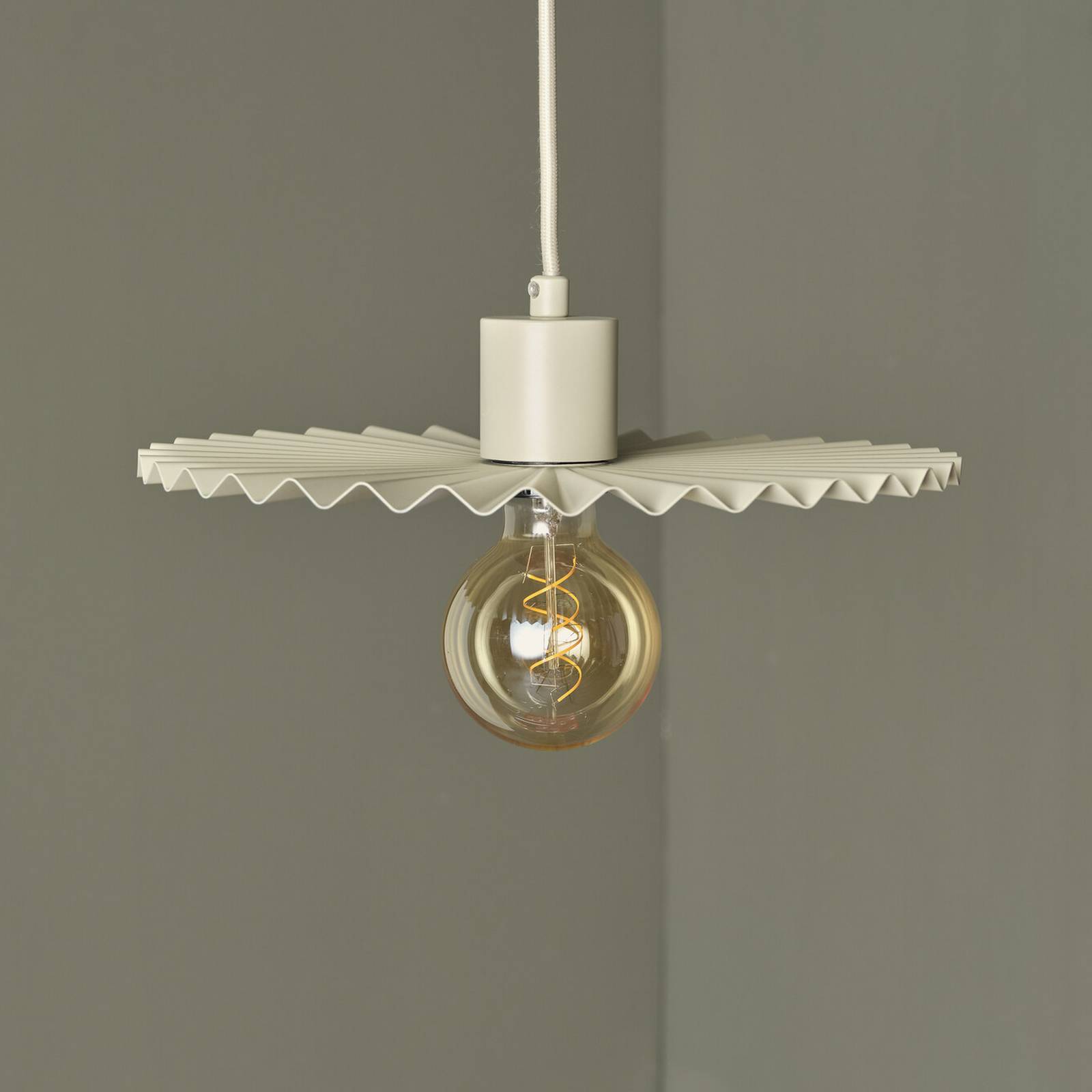 OSRAM Hängeleuchte Decor Plissee, beige, Stahl, E27 günstig online kaufen