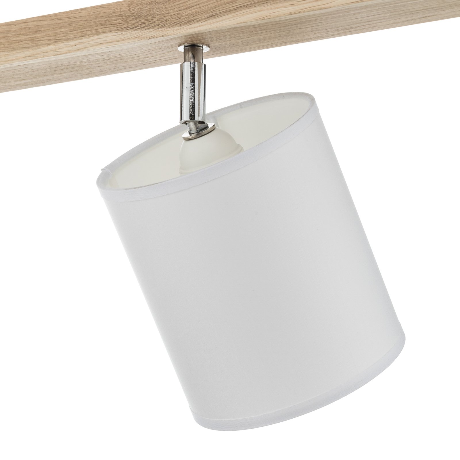 Spot pour plafond Corralee blanc linéaire 4 lampes