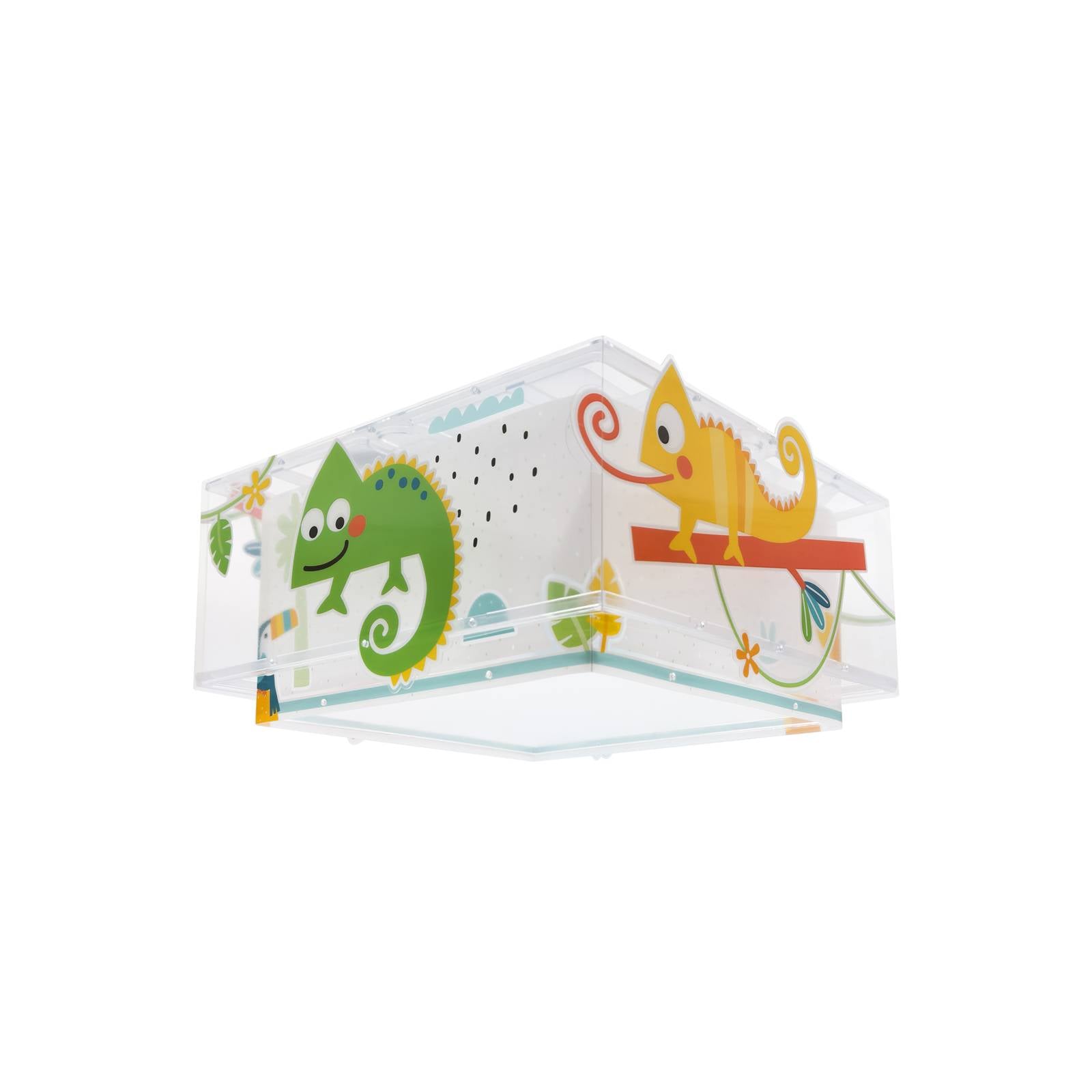Dalber HAPPY JUNGLE Deckenleuchte - Kinderzimmer - Deckenlampe - dimmbar - Multicolour - Kunststoff