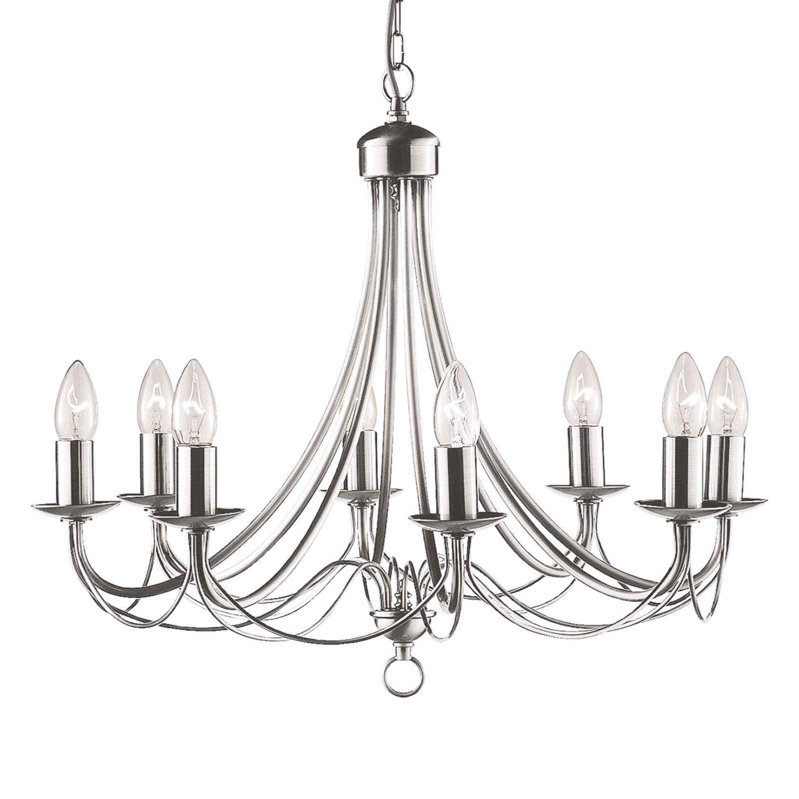 Kronleuchter Maypole satin silber