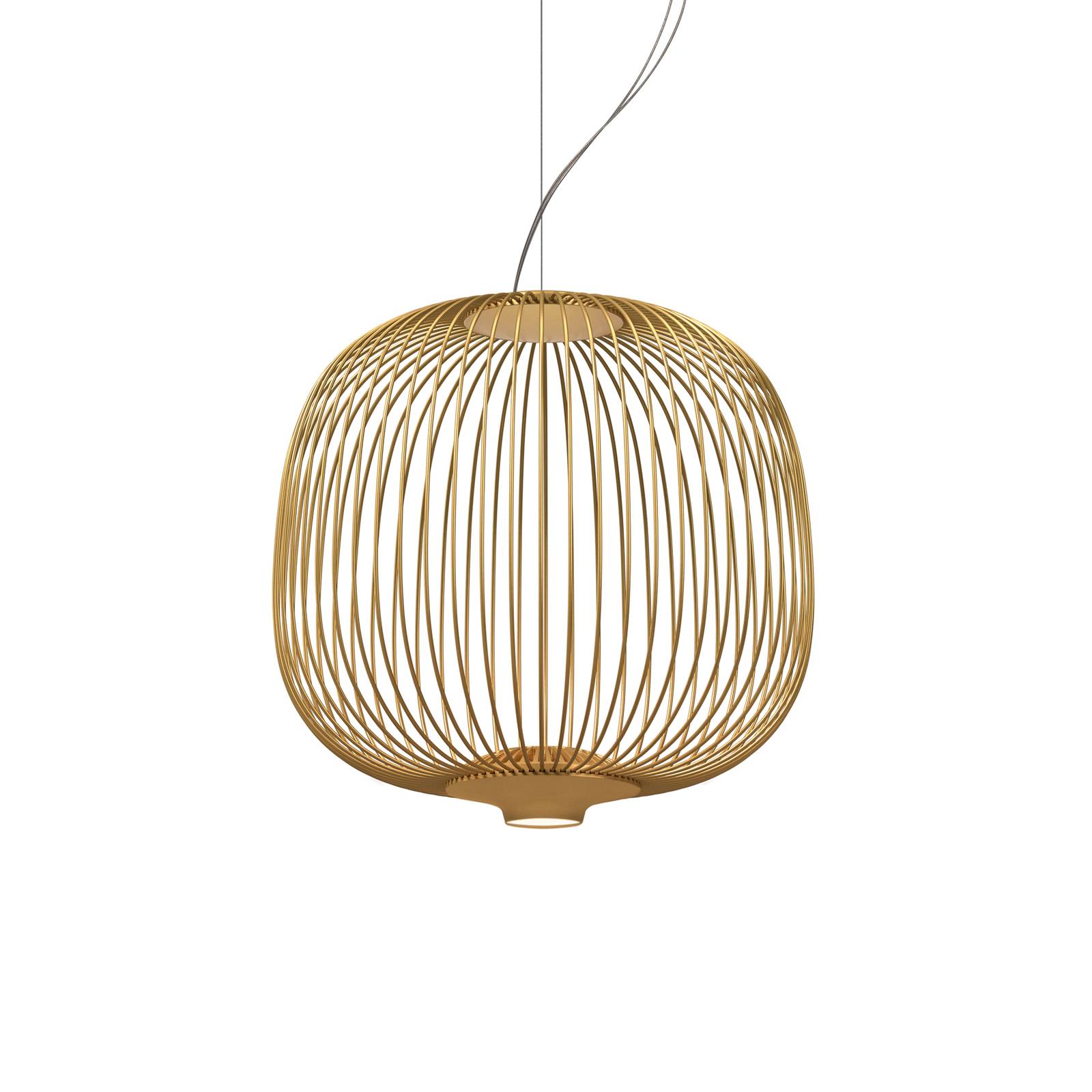 Foscarini Spokes 2 piccola Pendel dimmbar gold