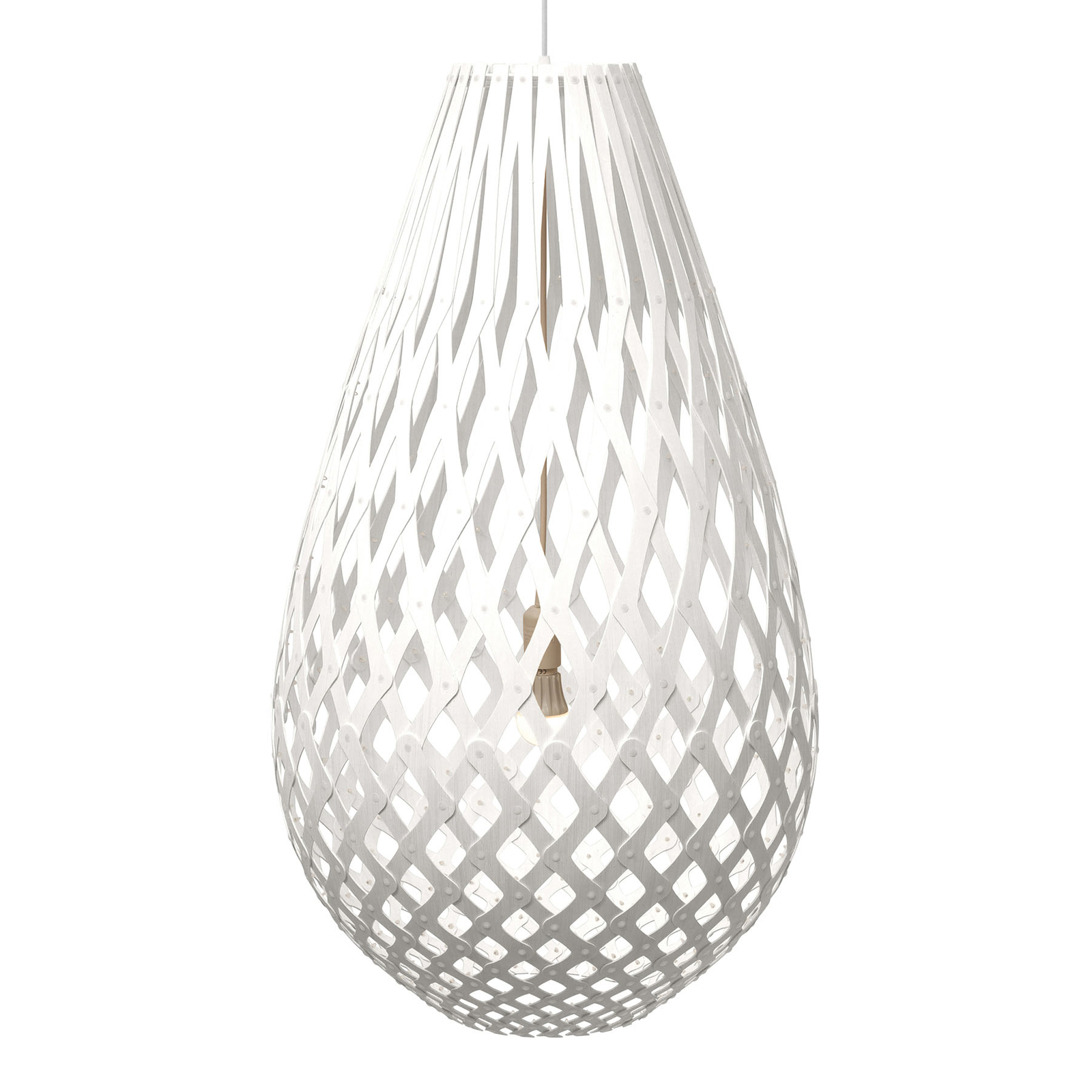 david trubridge Koura függő lámpa 75 cm fehér