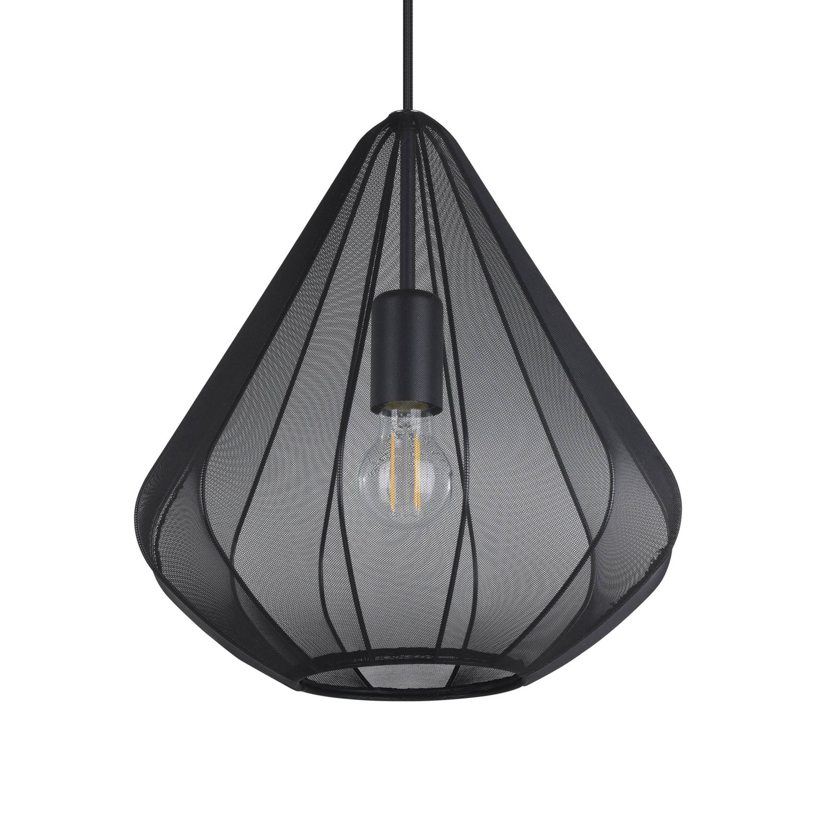 Hanglamp Dolwen, zwart, Ø 33,5 cm