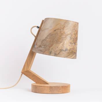 ALMUT 1411 lámpara de mesa cilíndrico Ø23cm piedra